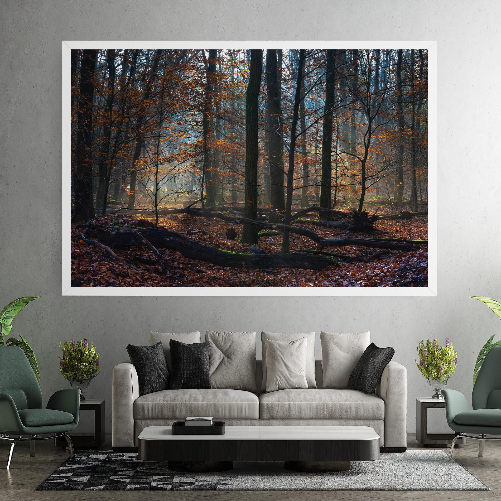 Tablou Canvas Forest Autumn Day mockup 7