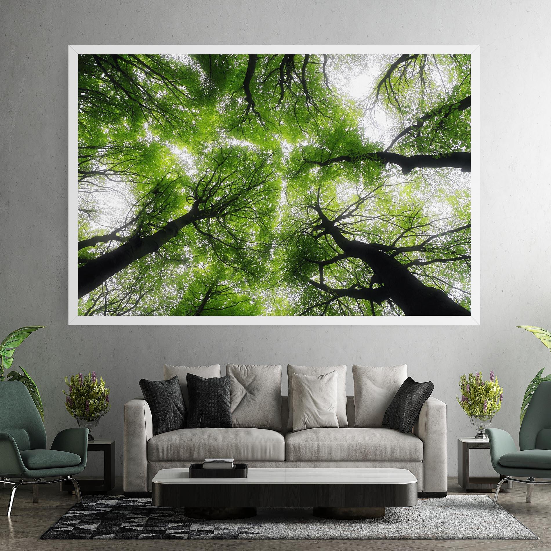 Tablou Canvas Forest Green Tree mockup 7