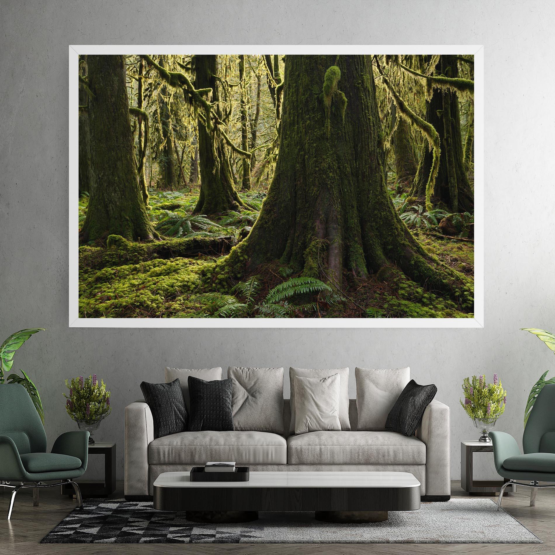 Tablou Canvas Green Moss Forest mockup 7