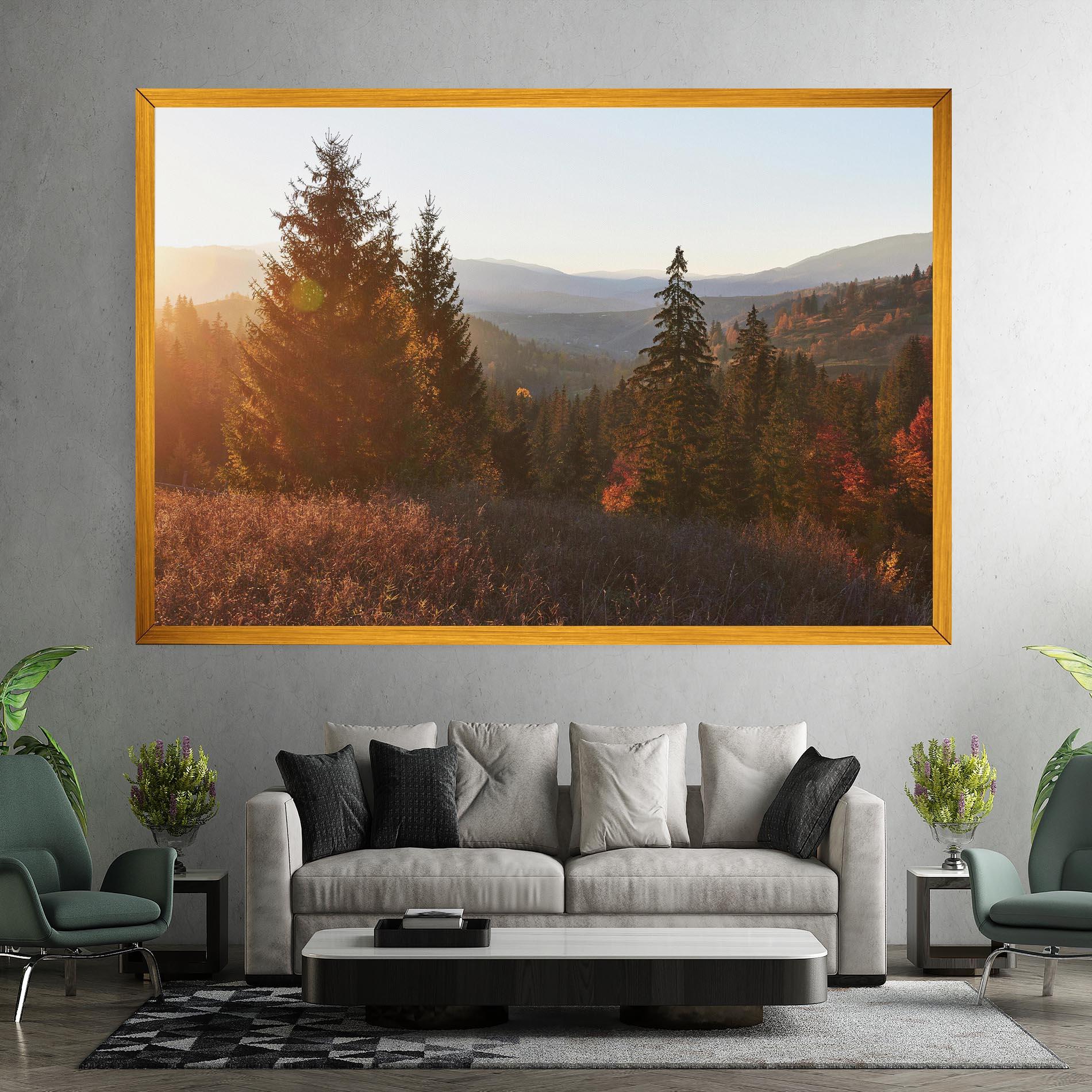 Tablou Canvas Autumn Morning mockup 7