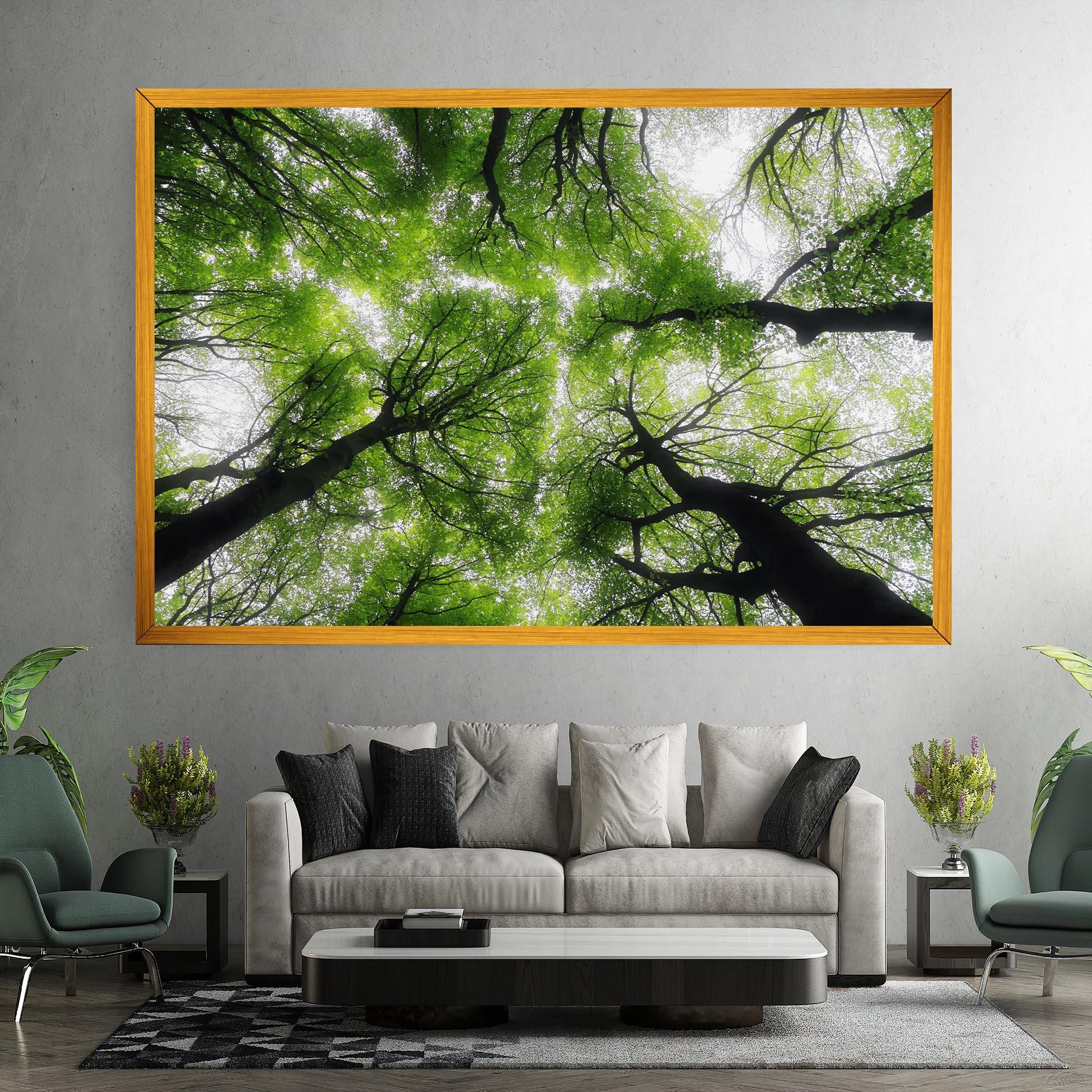 Tablou Canvas Forest Green Tree mockup 7