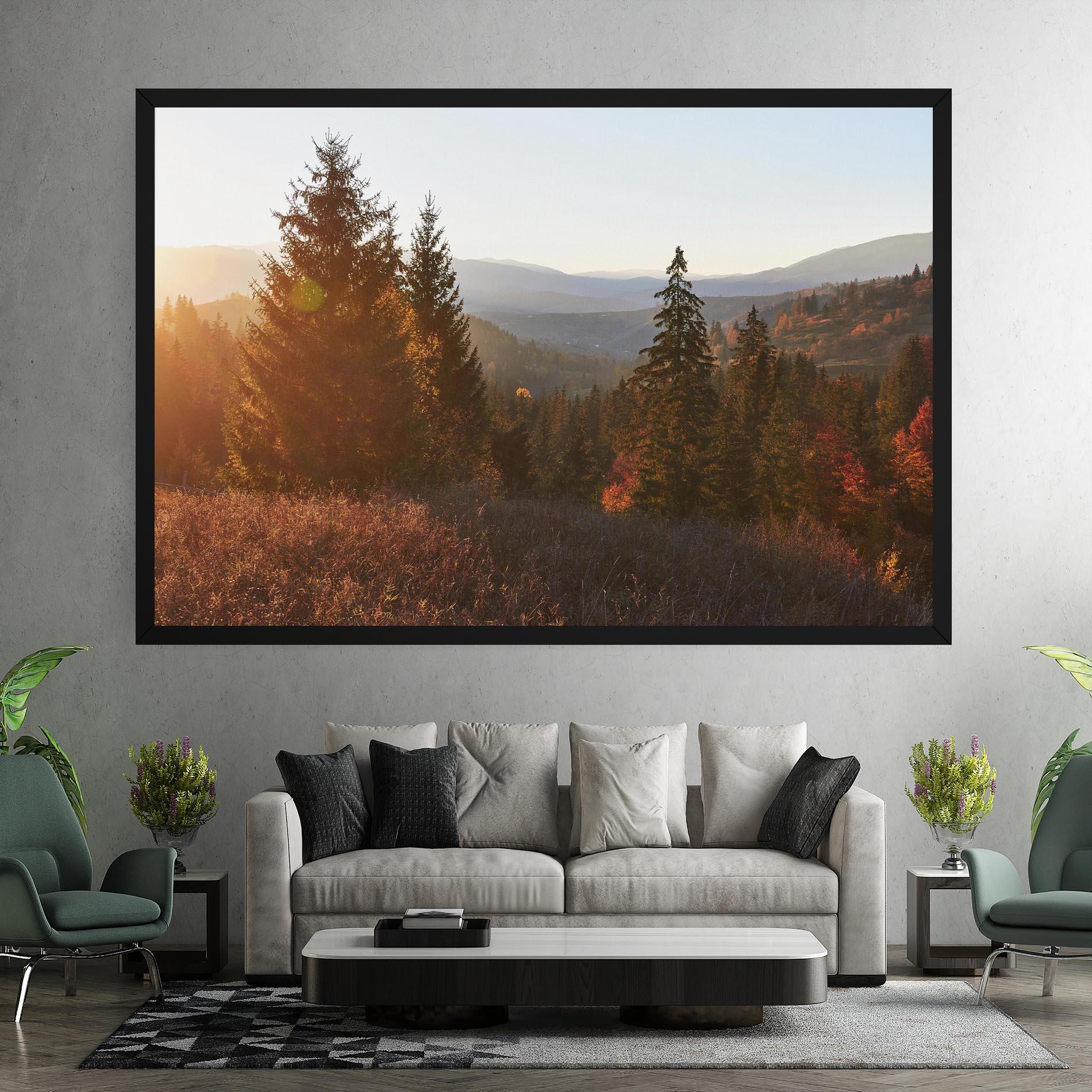 Tablou Canvas Autumn Morning mockup 7