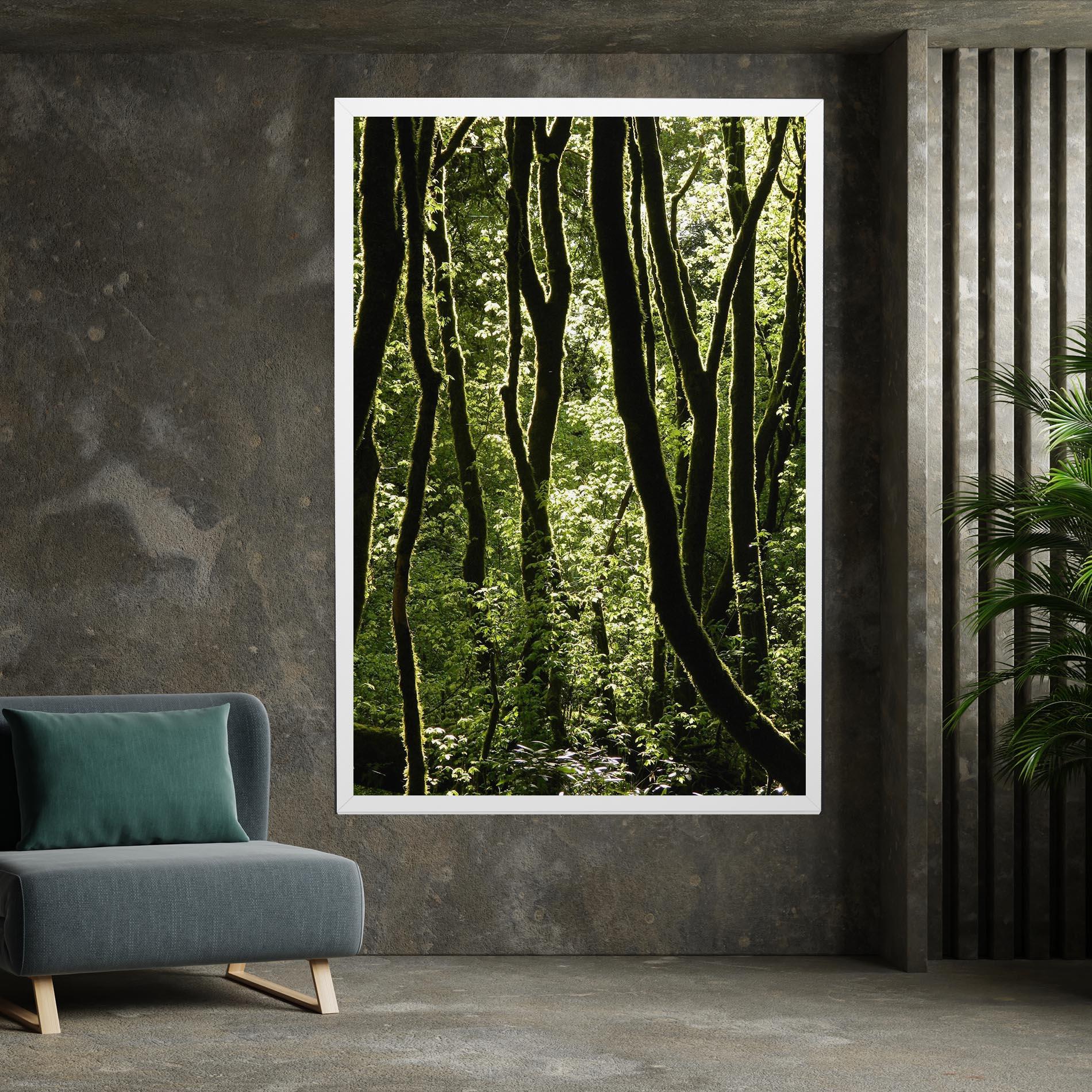 Tablou Canvas Forest Black Trees mockup 7