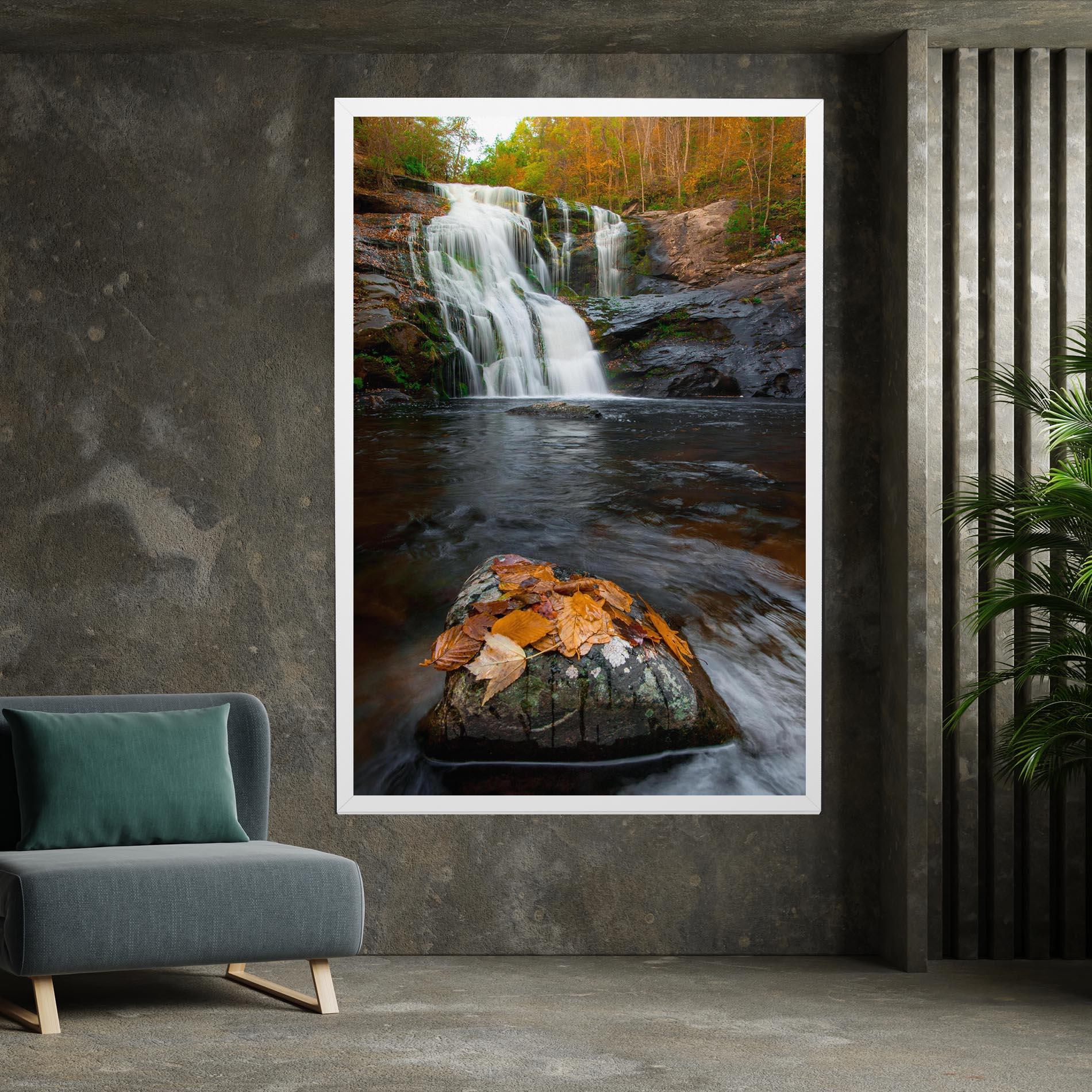 Tablou Canvas Forest Waterfall mockup 7