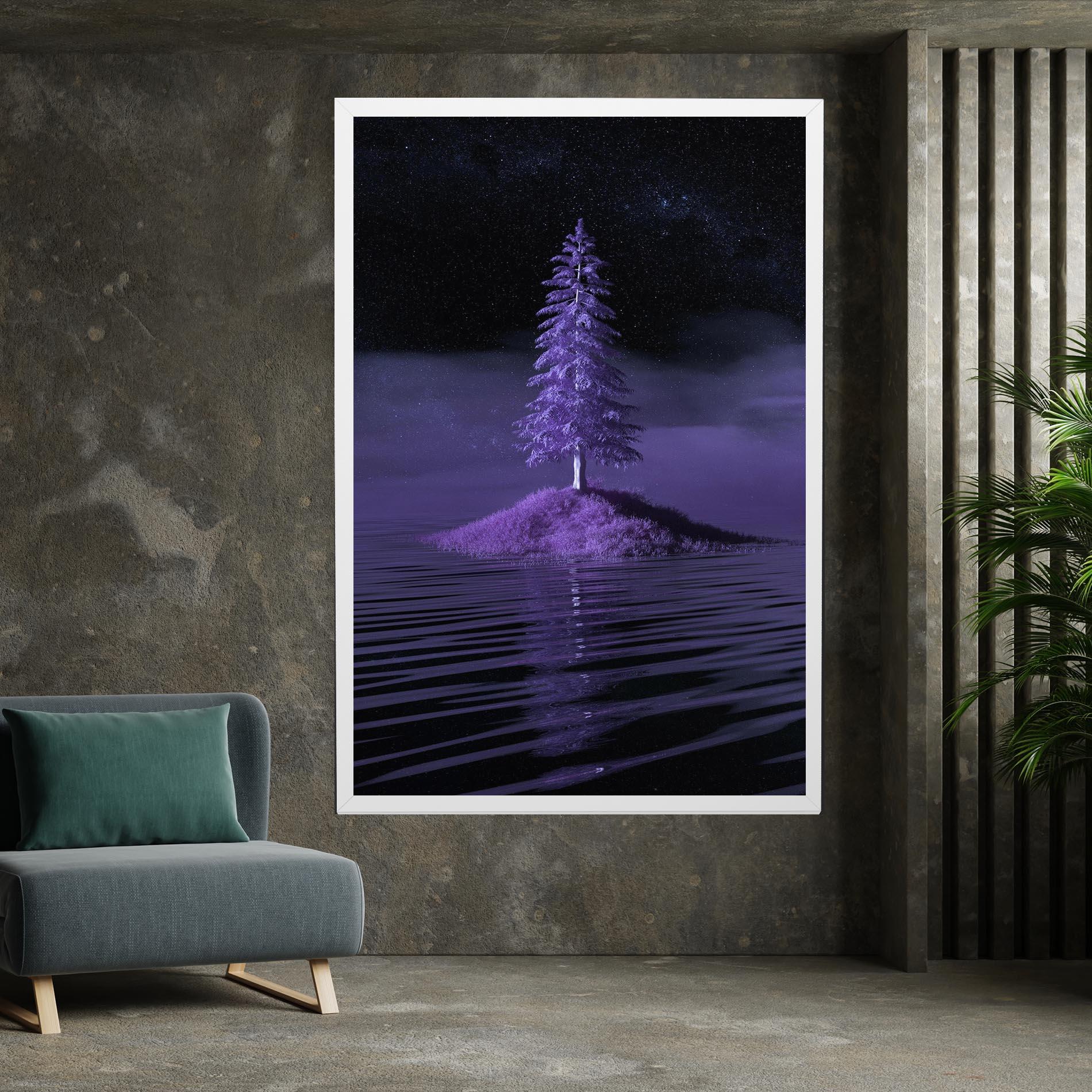 Tablou Canvas Magenta Landscape mockup 7