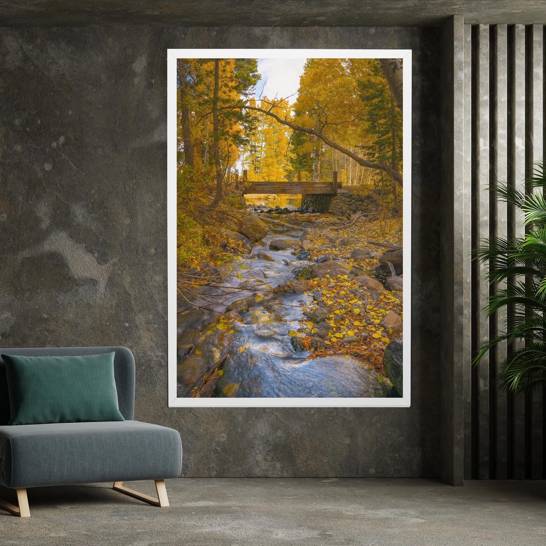 Tablou Canvas Yellow View Forest mockup 7