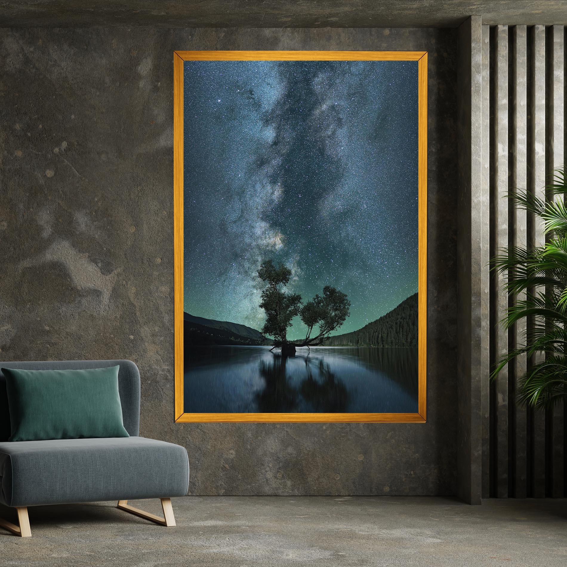 Tablou Canvas Lake Stars mockup 7