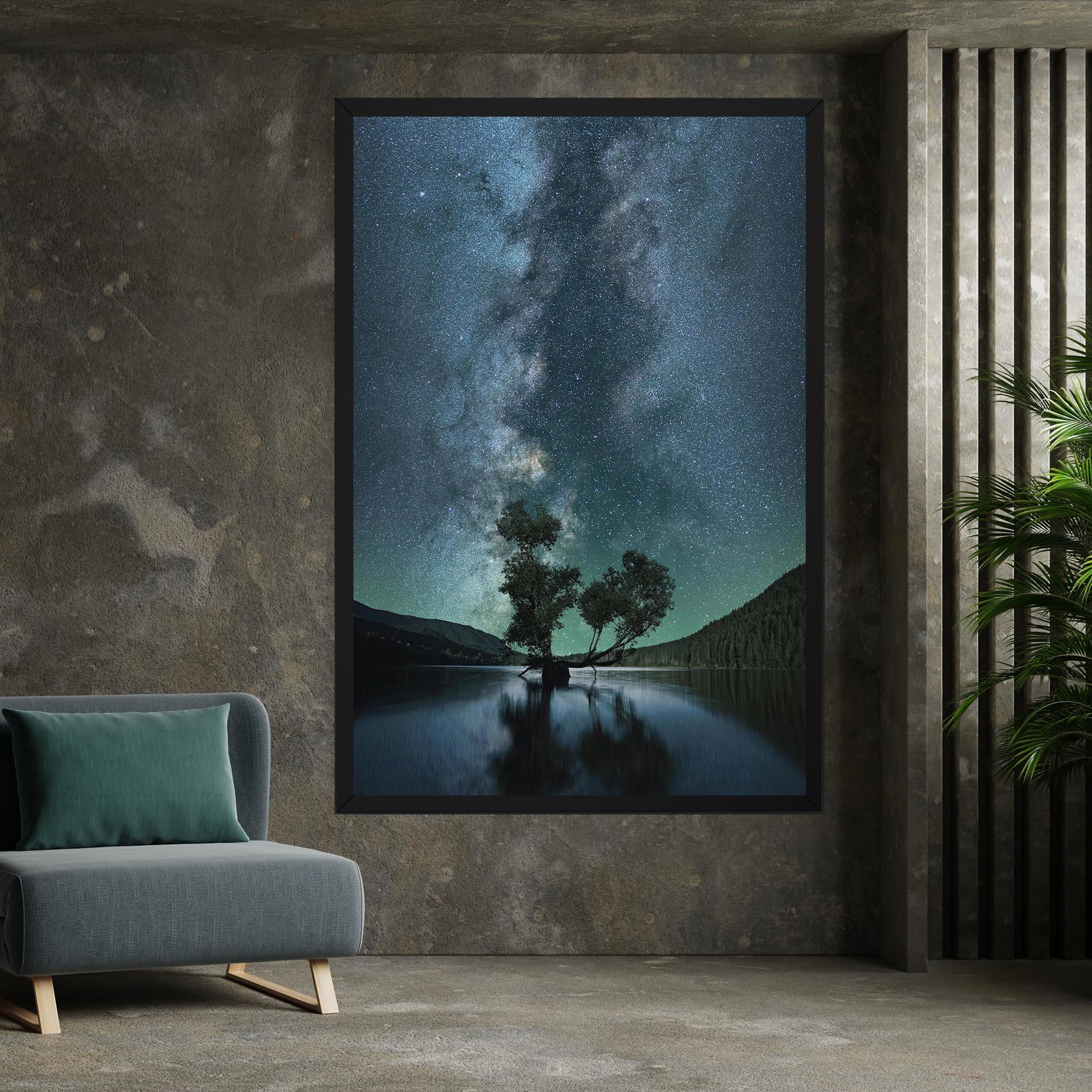 Tablou Canvas Lake Stars mockup 7
