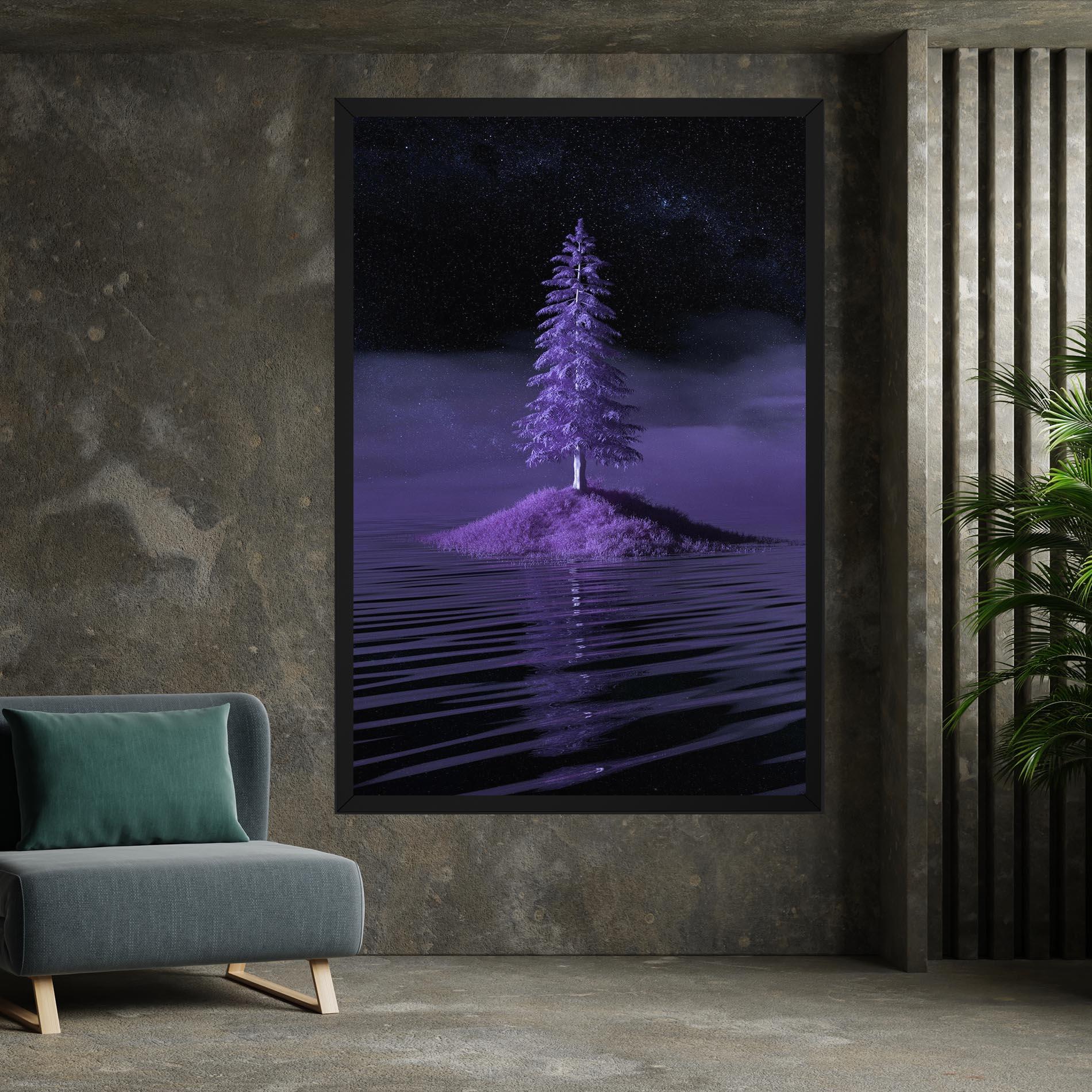 Tablou Canvas Magenta Landscape mockup 7