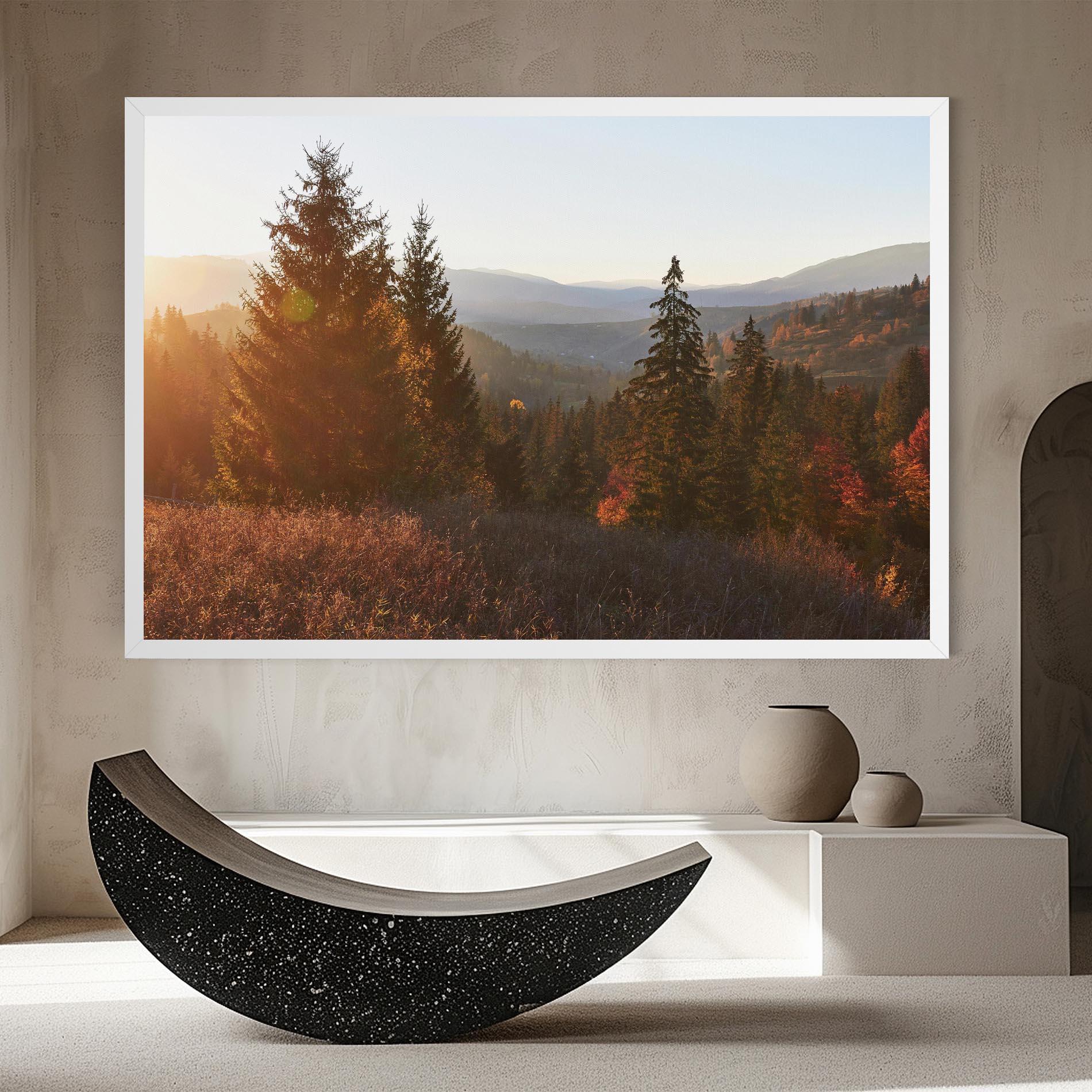 Tablou Canvas Autumn Morning mockup 8