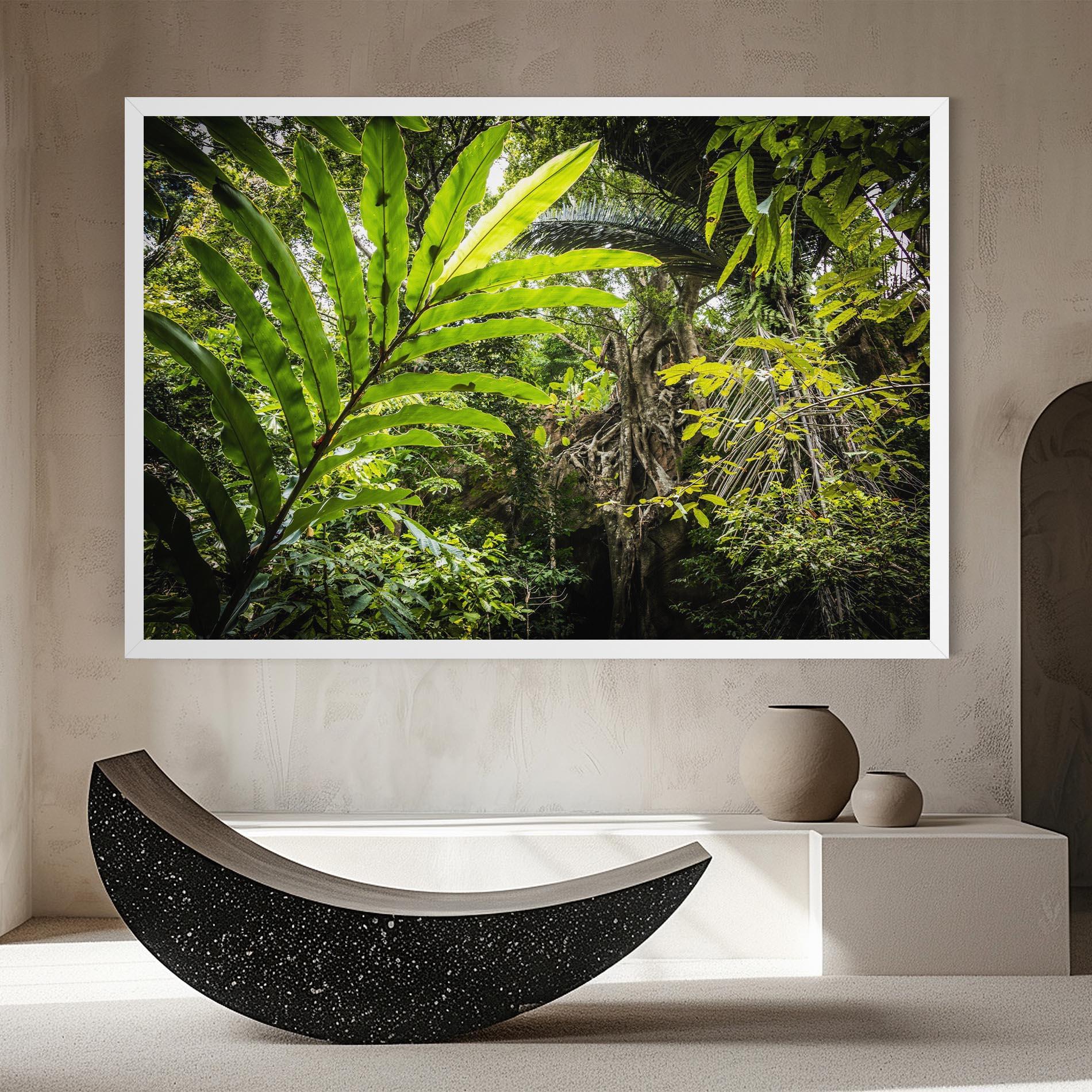 Tablou Canvas Big Leaf Forest mockup 8