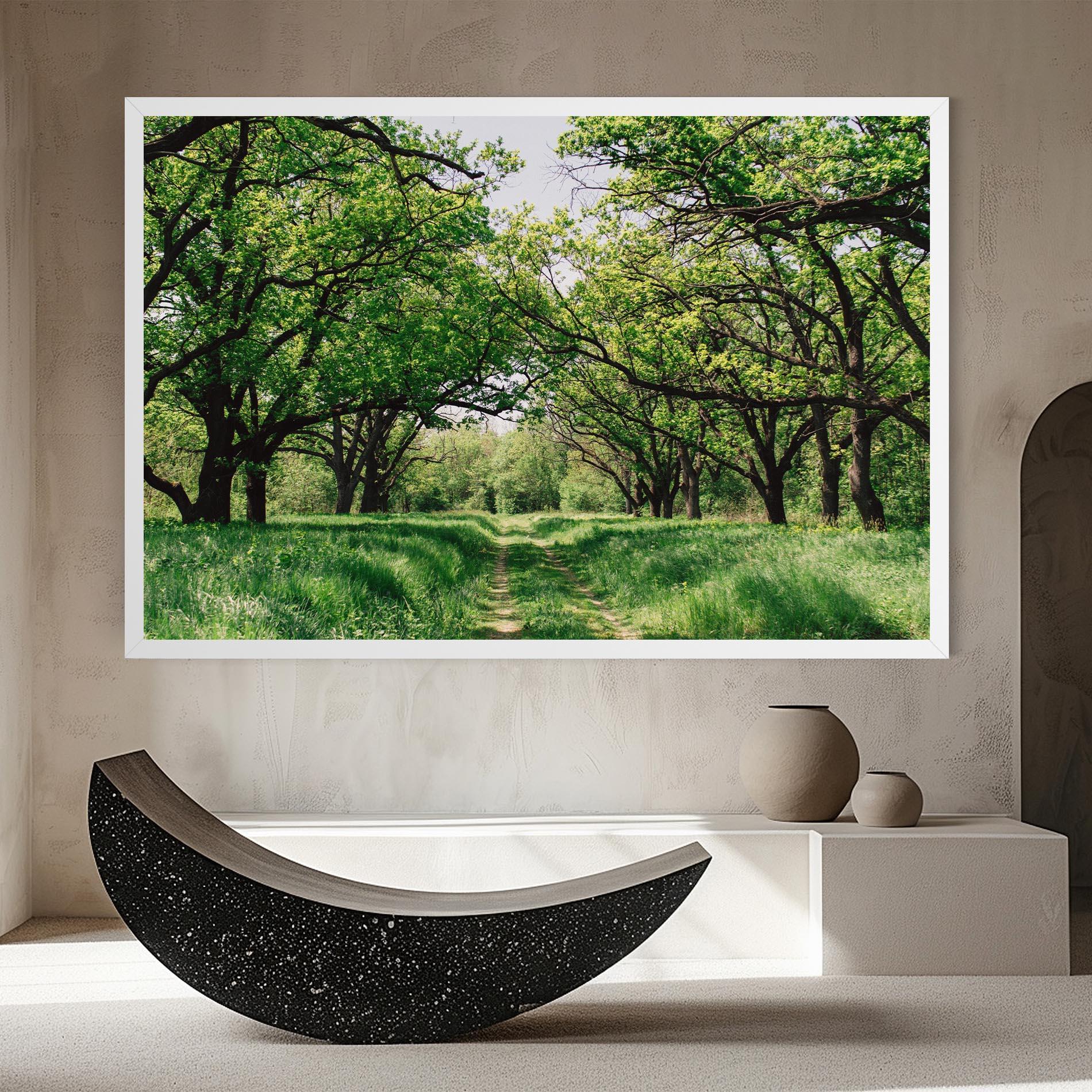 Tablou Canvas Forest Green Path mockup 8