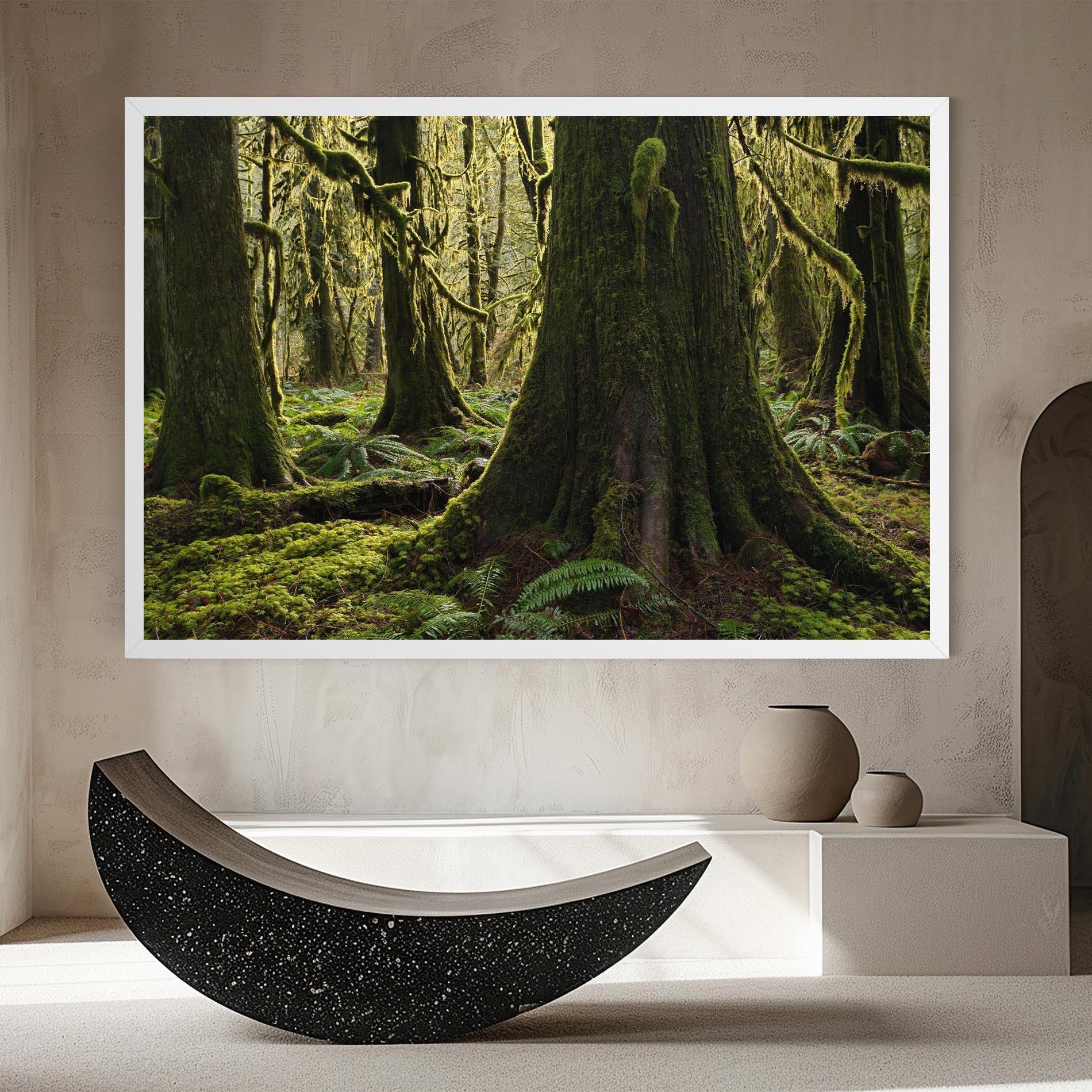 Tablou Canvas Green Moss Forest mockup 8