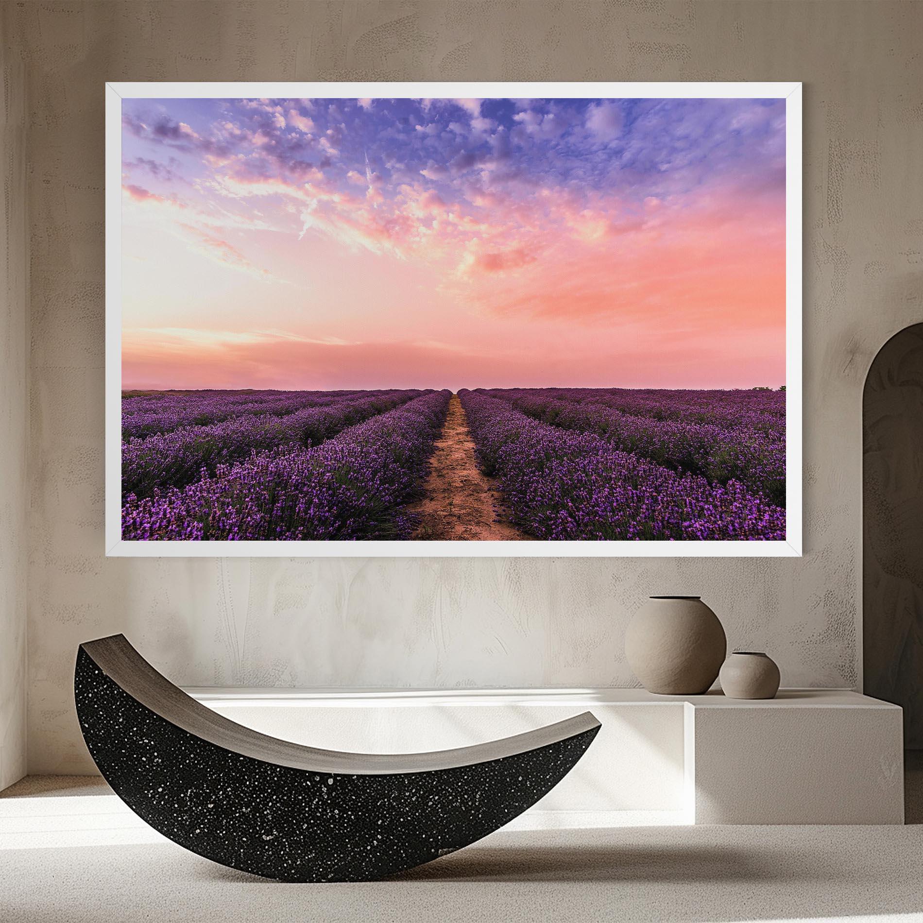 Tablou Canvas Lavender Field mockup 8