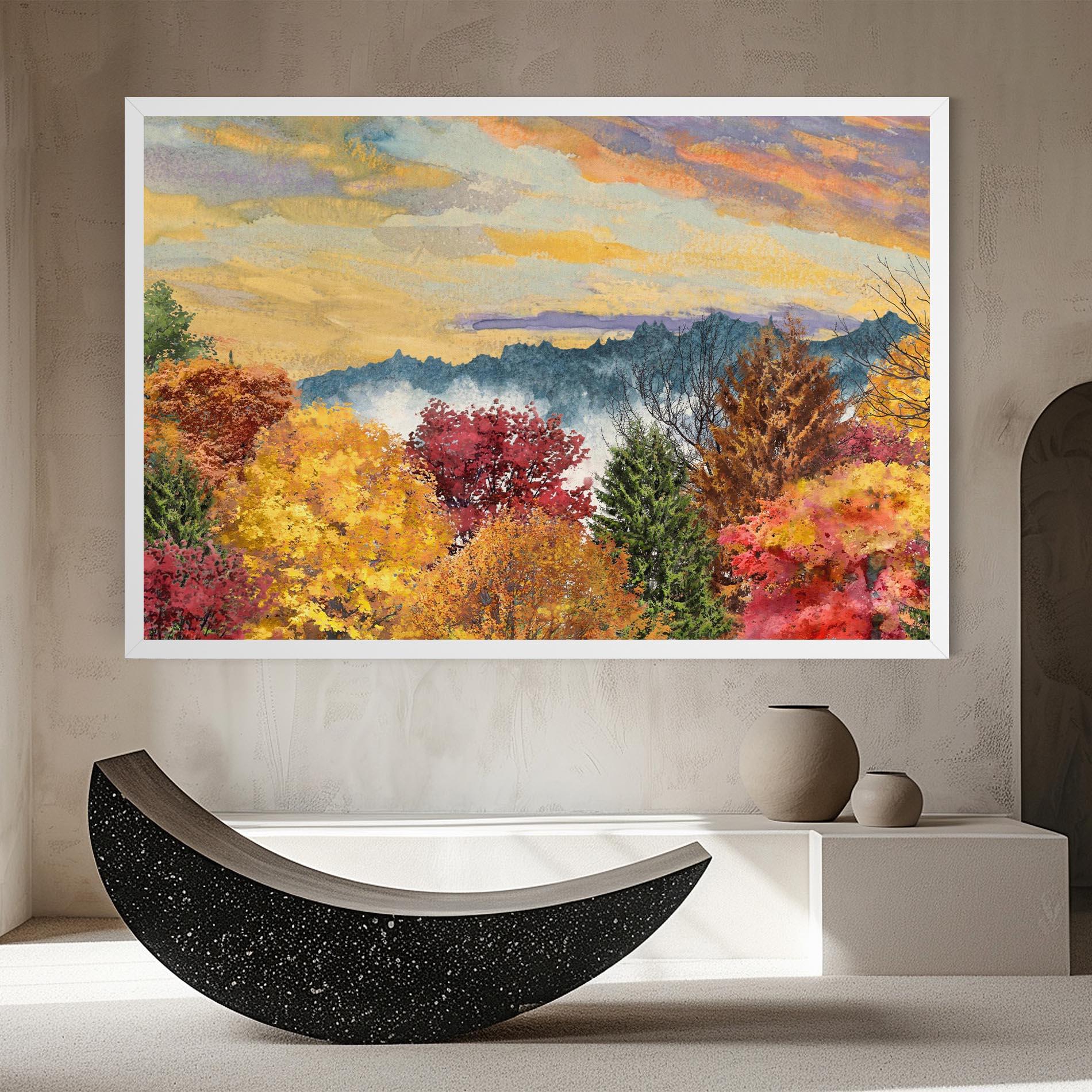 Tablou Canvas Mix Color Trees mockup 8