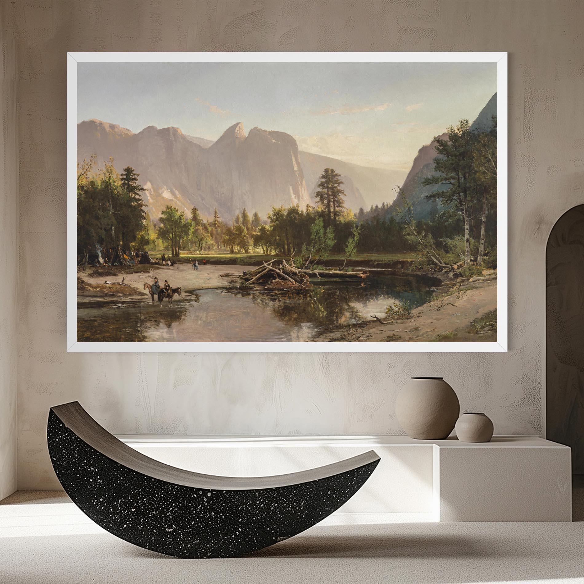 Tablou Canvas Small Lake Forest mockup 8