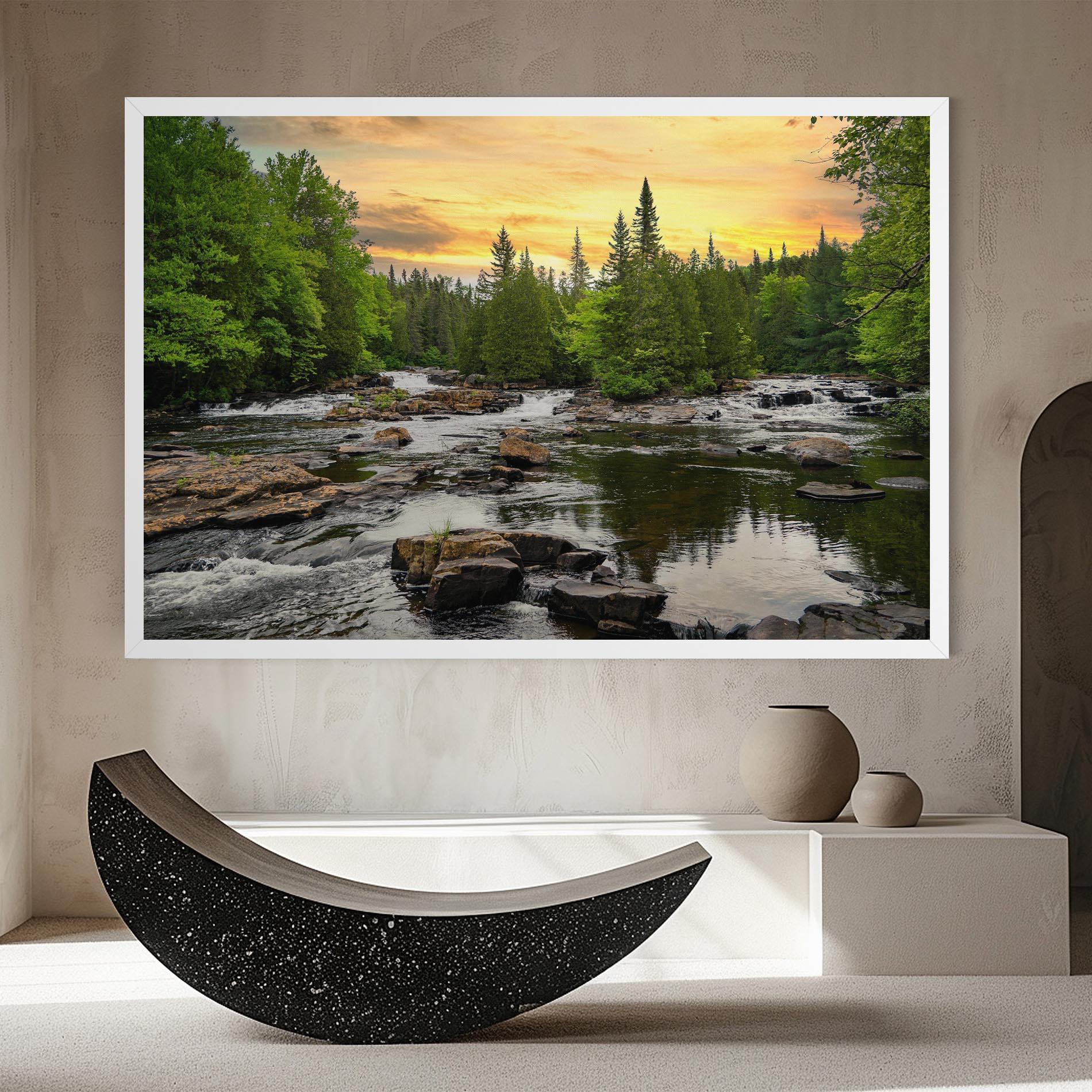 Tablou Canvas Small River Forest mockup 8