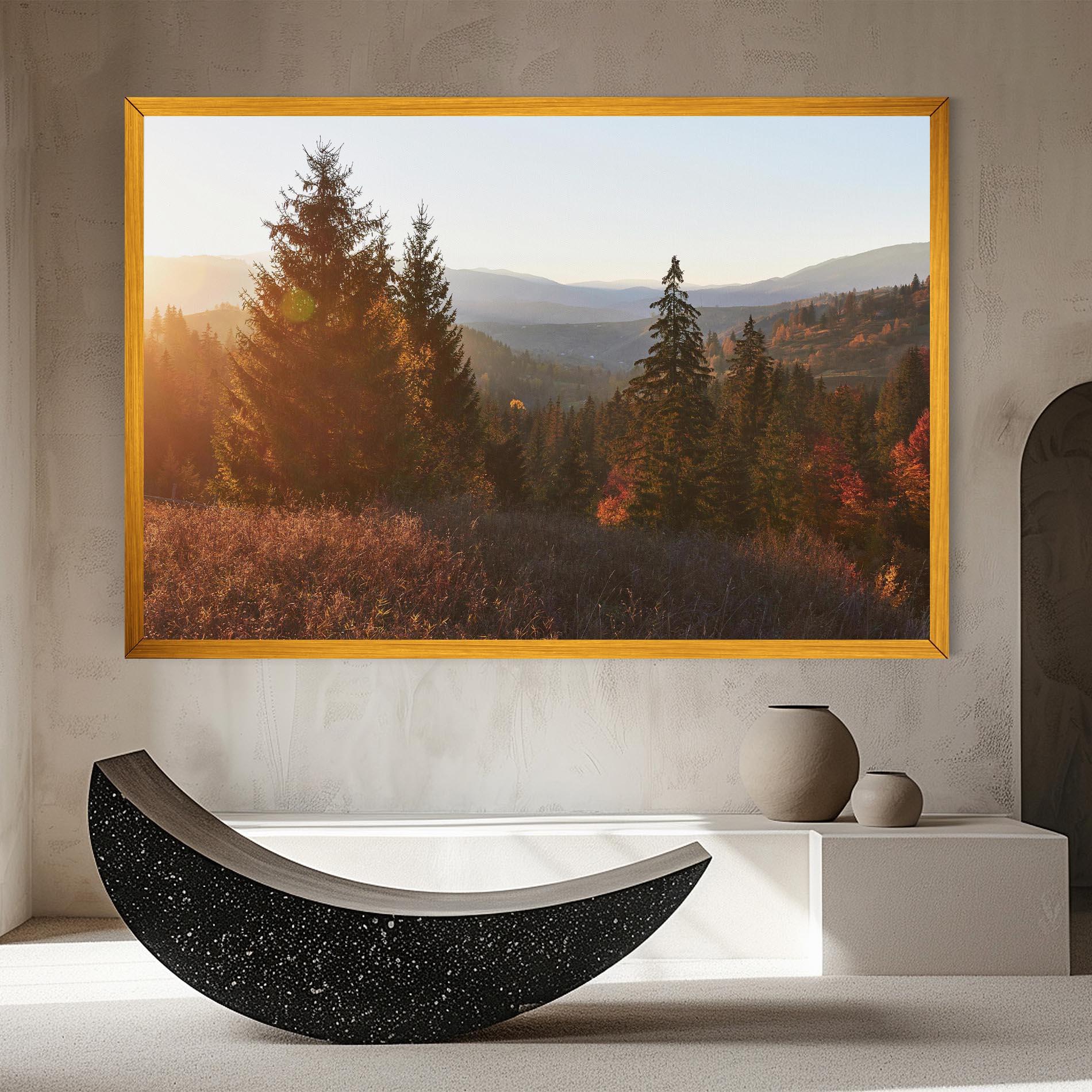 Tablou Canvas Autumn Morning mockup 8
