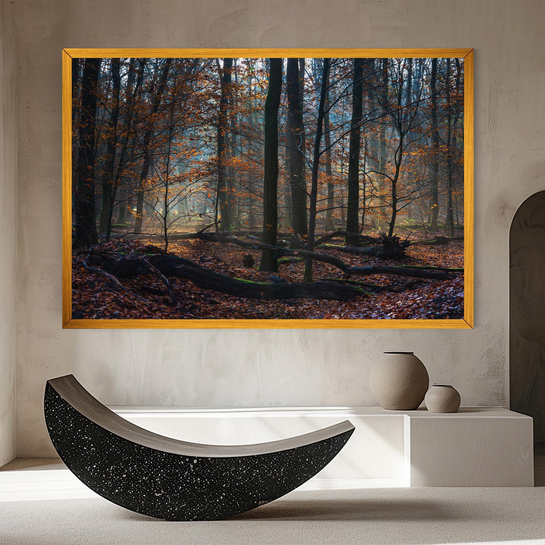 Tablou Canvas Forest Autumn Day mockup 8