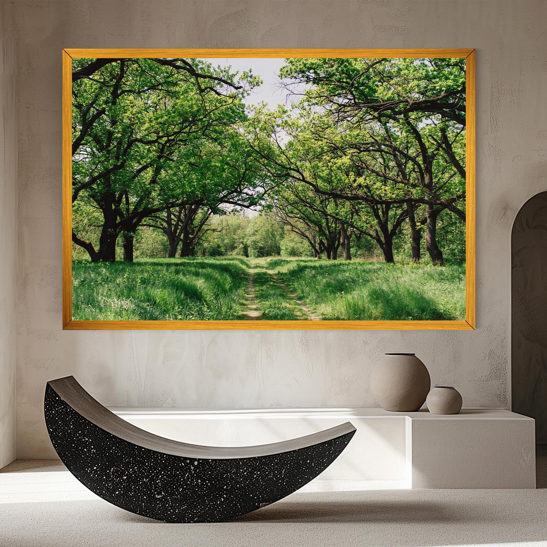 Tablou Canvas Forest Green Path mockup 8