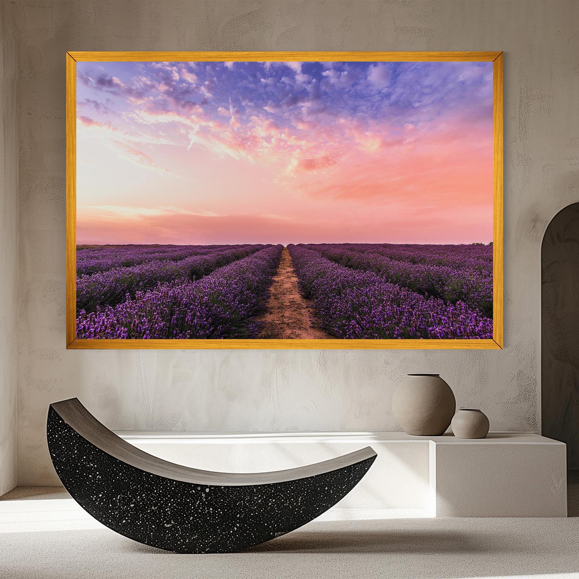 Tablou Canvas Lavender Field mockup 8