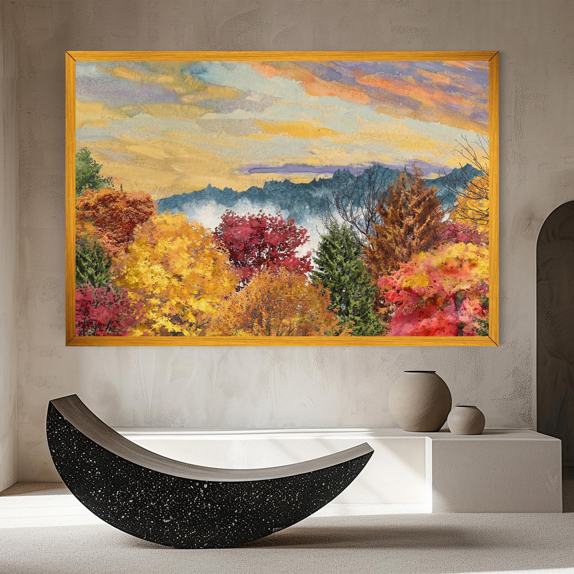 Tablou Canvas Mix Color Trees mockup 8