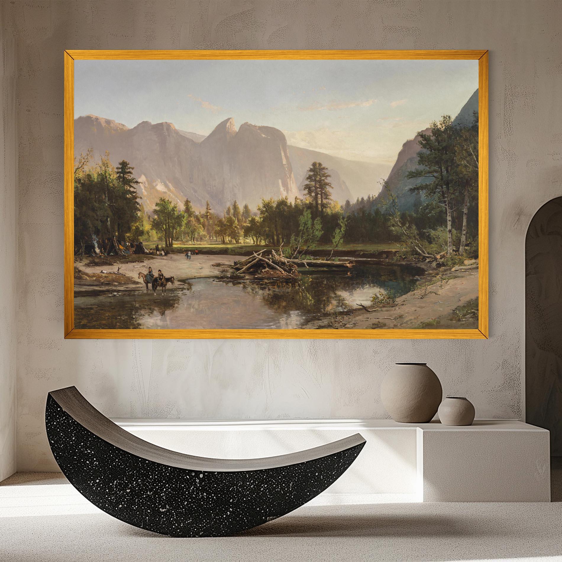 Tablou Canvas Small Lake Forest mockup 8
