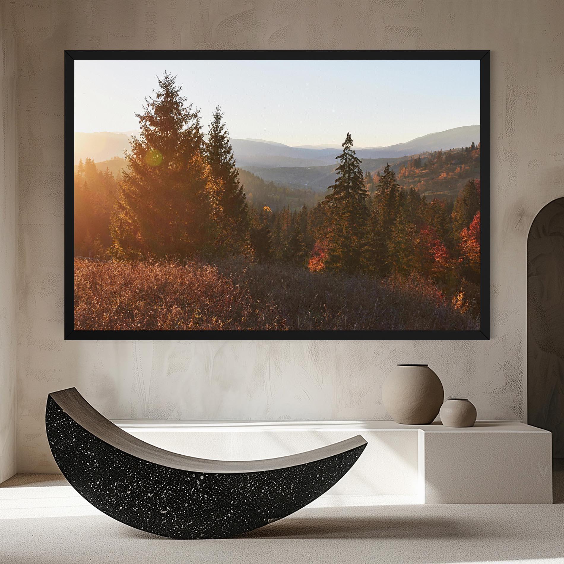 Tablou Canvas Autumn Morning mockup 8