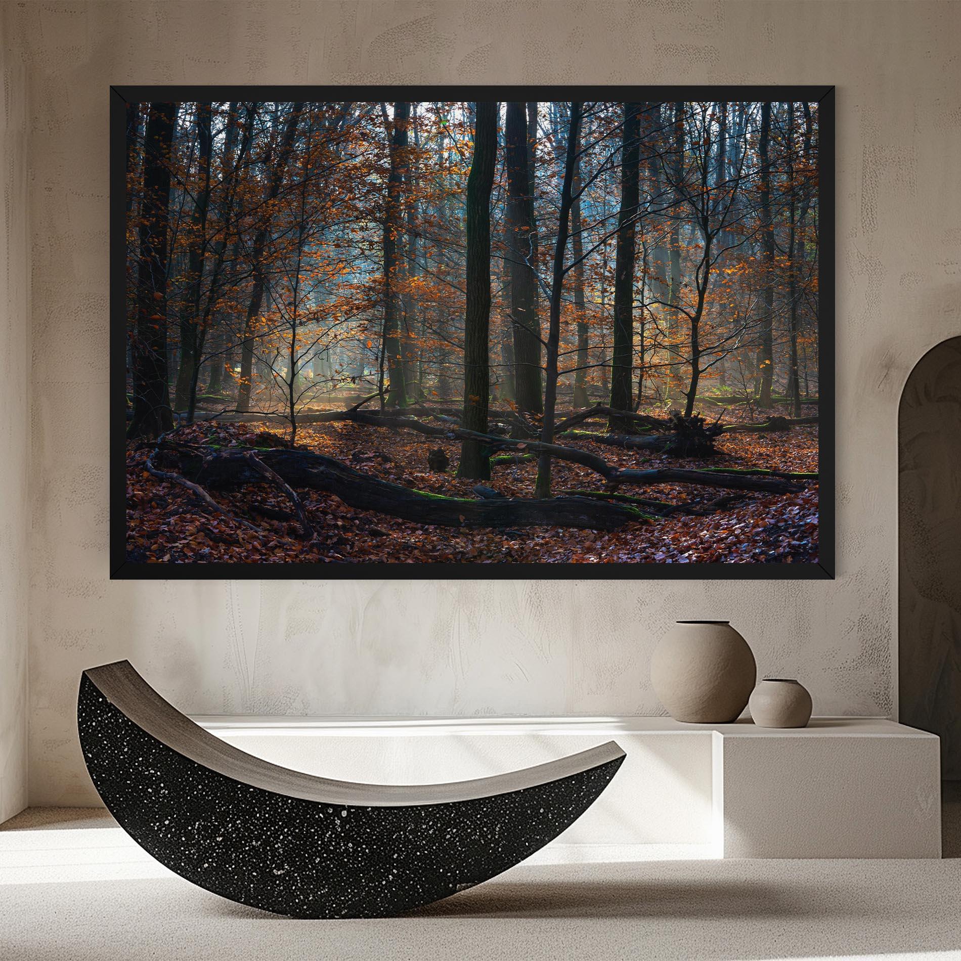 Tablou Canvas Forest Autumn Day mockup 8