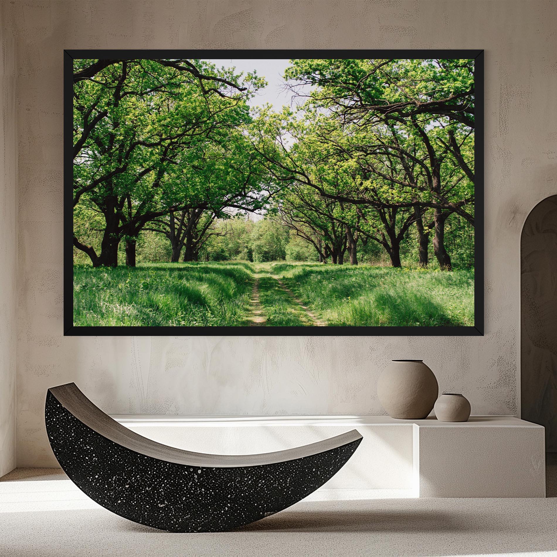 Tablou Canvas Forest Green Path mockup 8