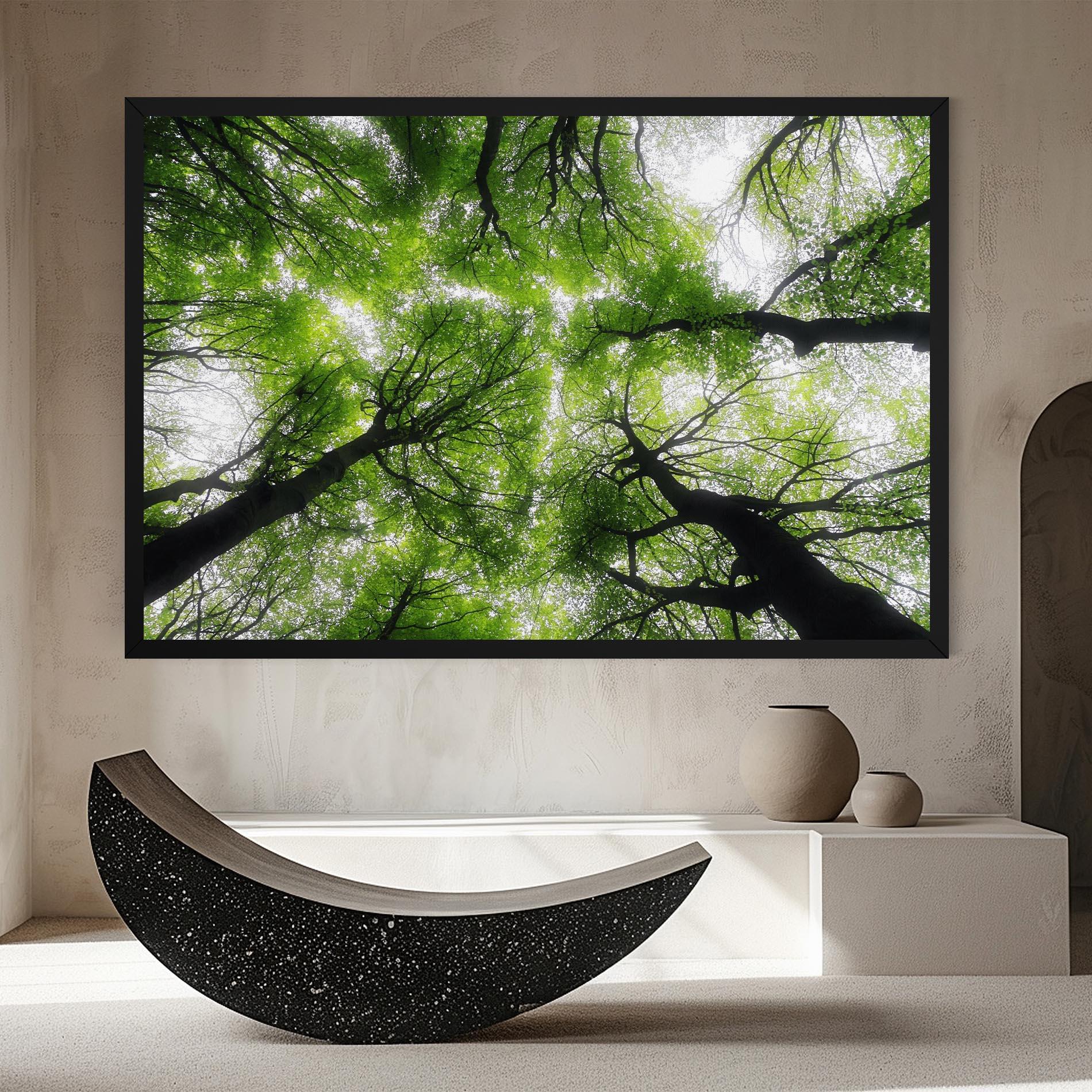 Tablou Canvas Forest Green Tree mockup 8