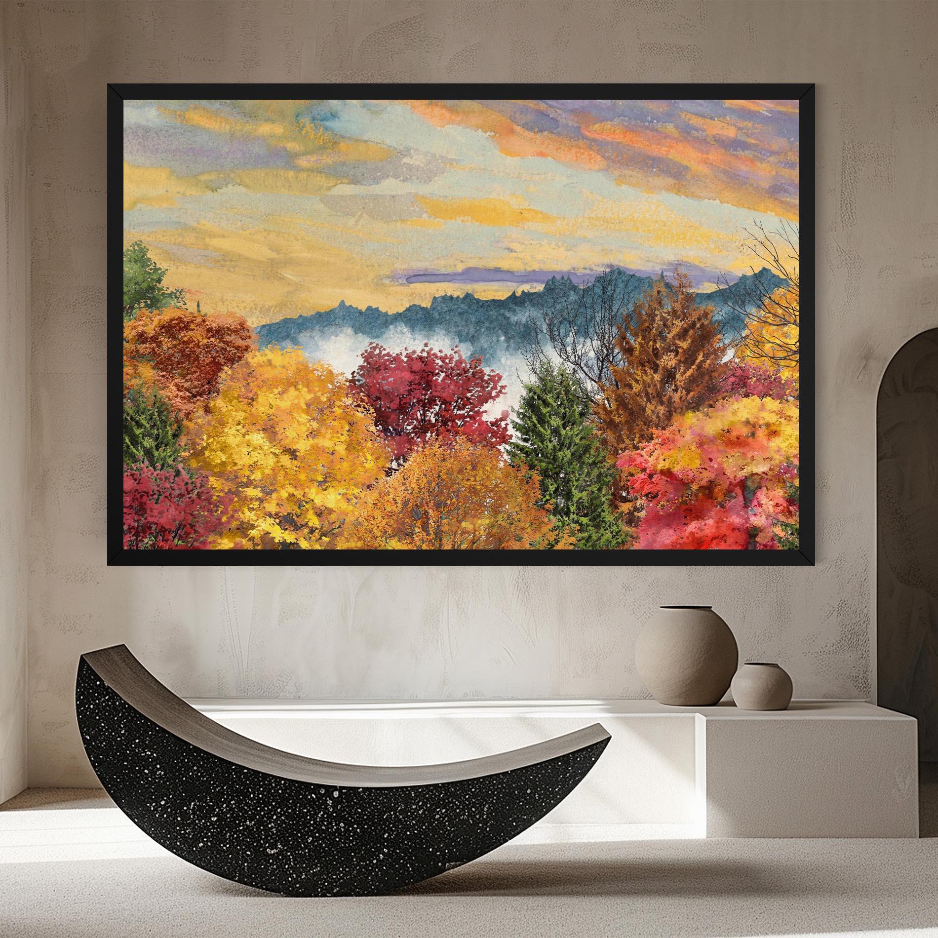 Tablou Canvas Mix Color Trees mockup 8