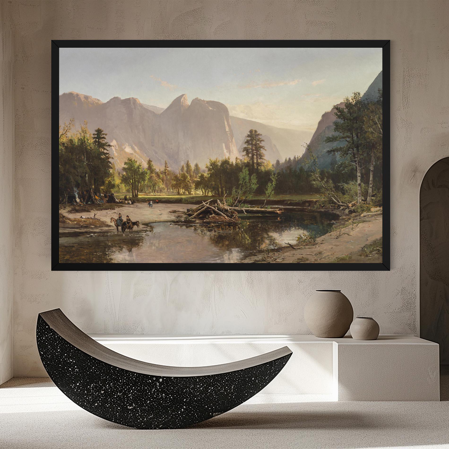 Tablou Canvas Small Lake Forest mockup 8