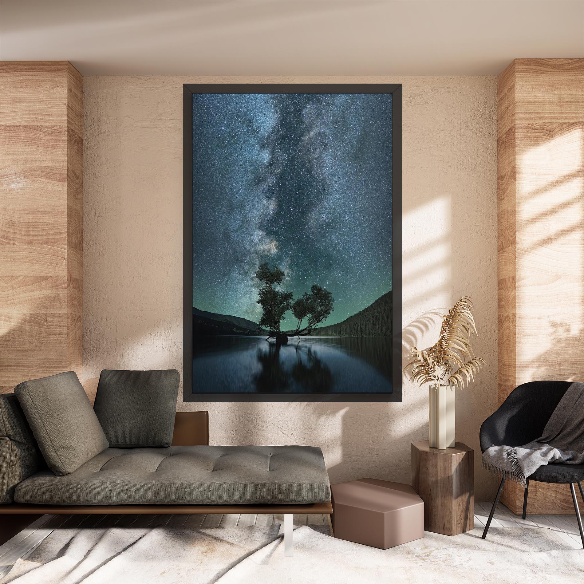 Tablou Canvas Lake Stars mockup 8