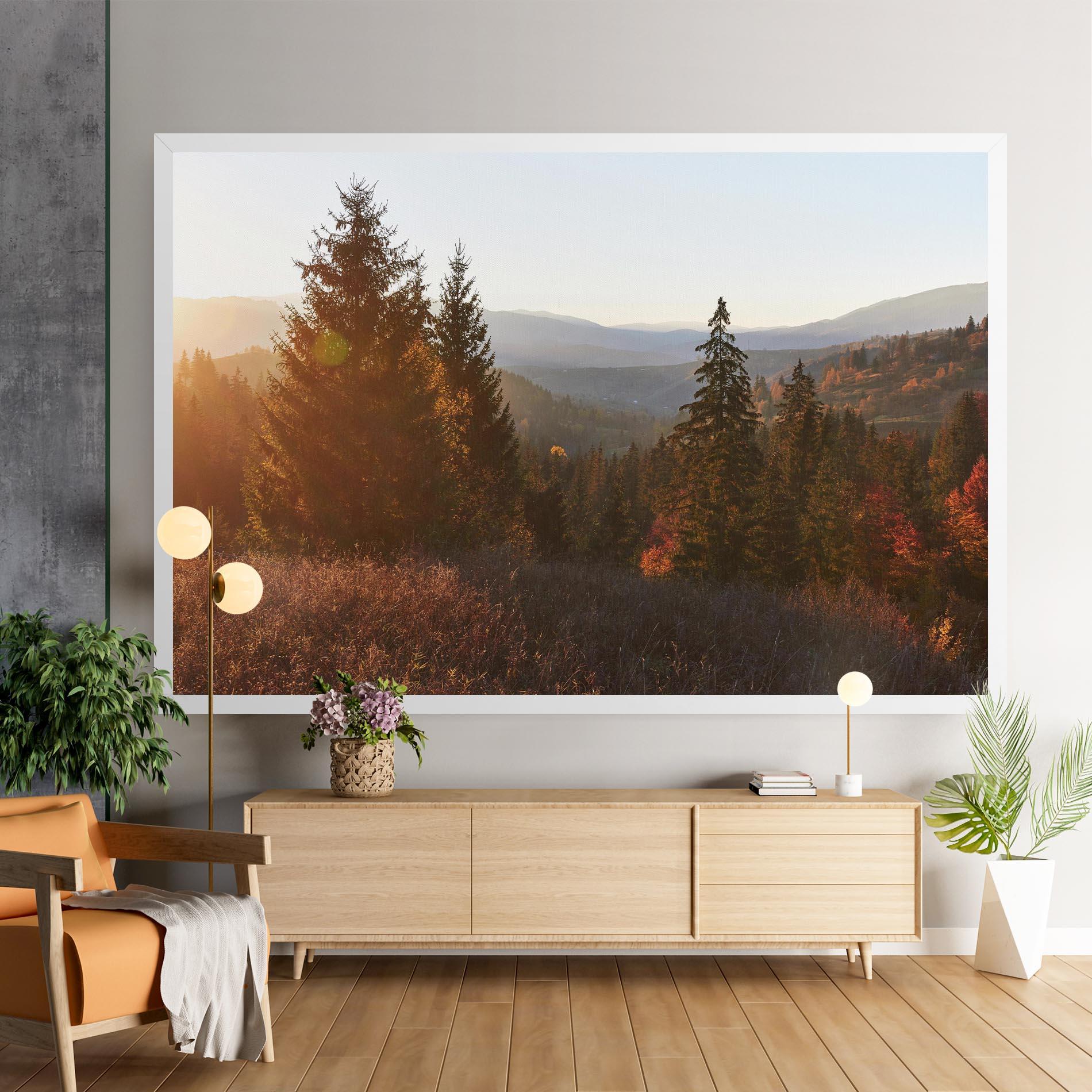 Tablou Canvas Autumn Morning mockup 9