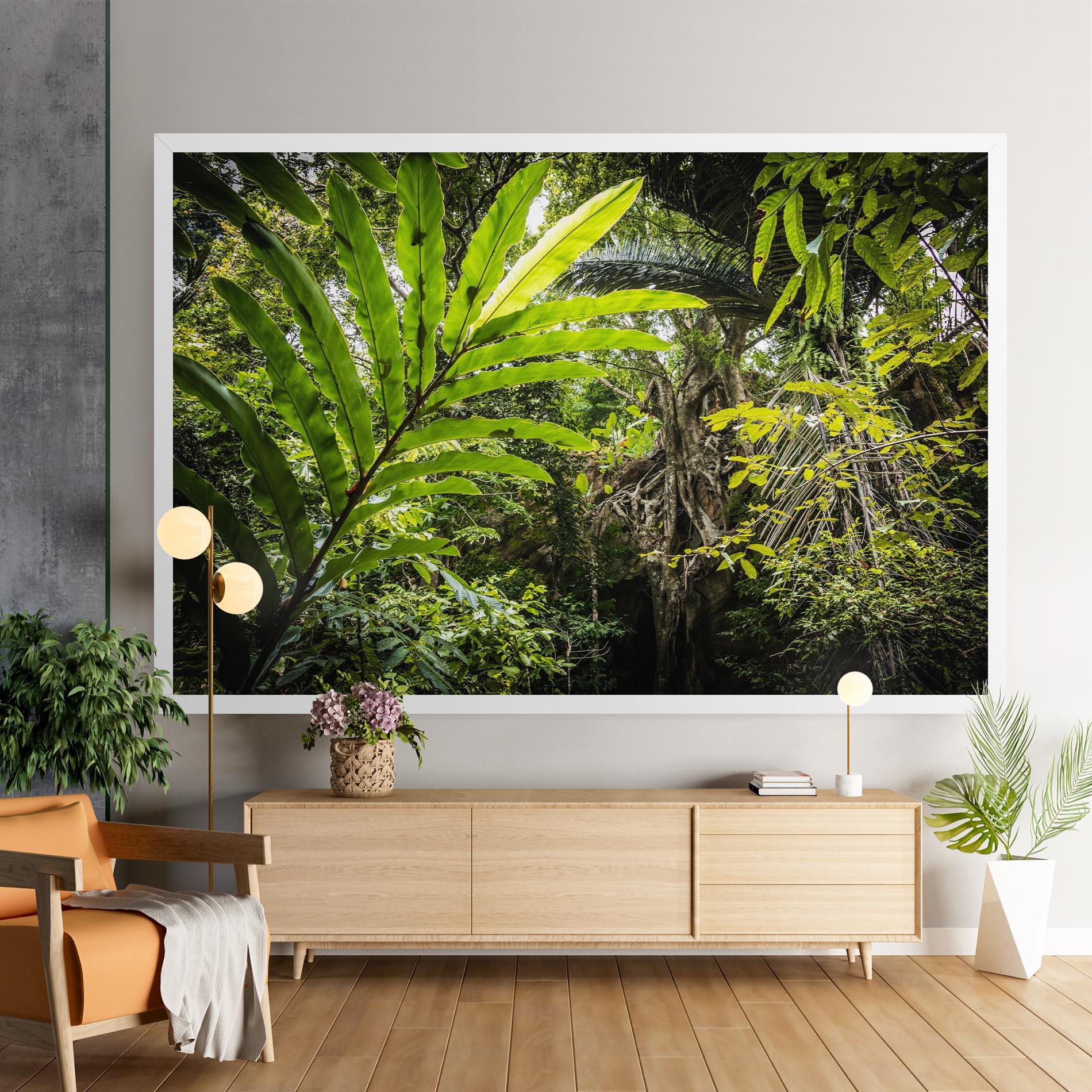 Tablou Canvas Big Leaf Forest mockup 9