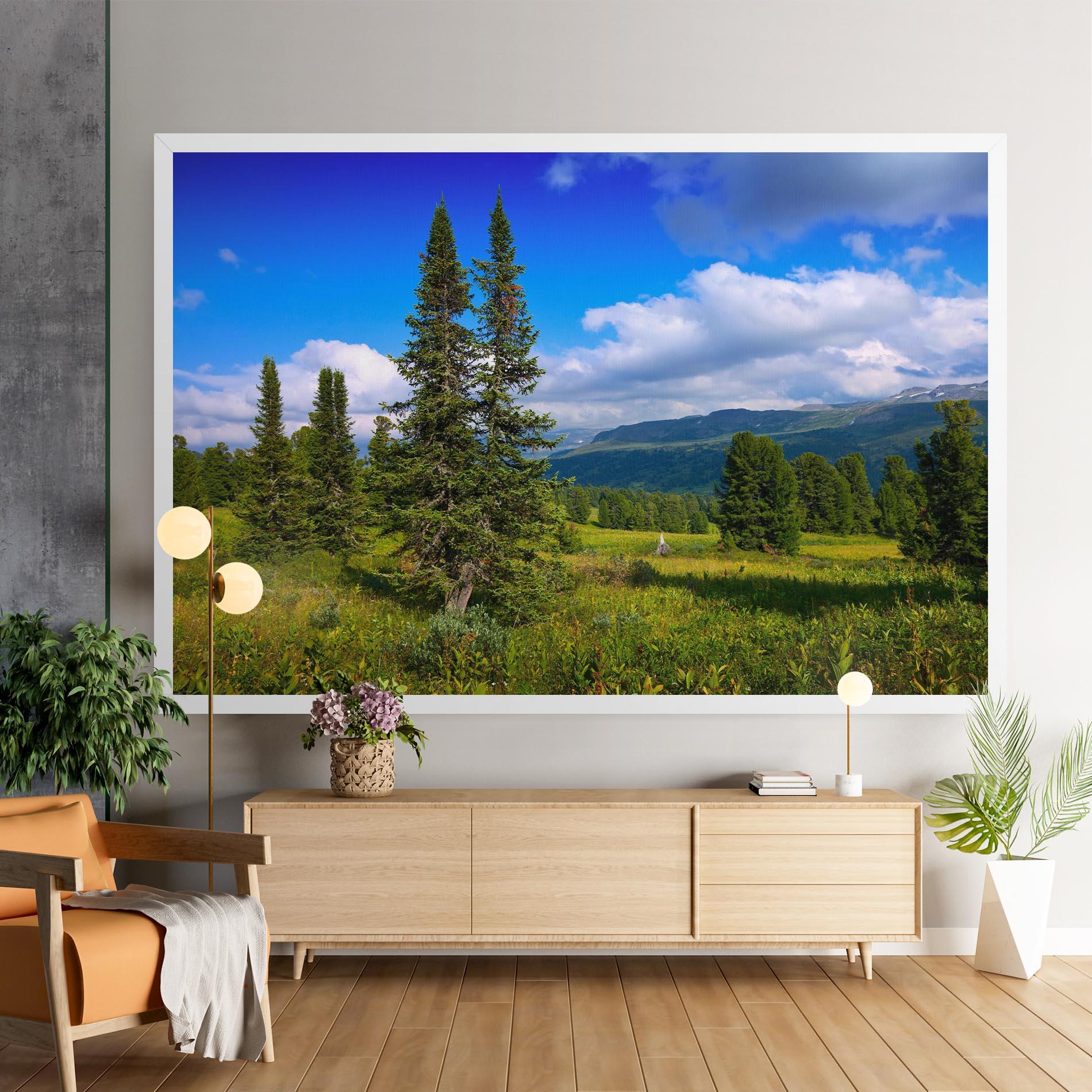 Tablou Canvas Morning Sunny Field mockup 9