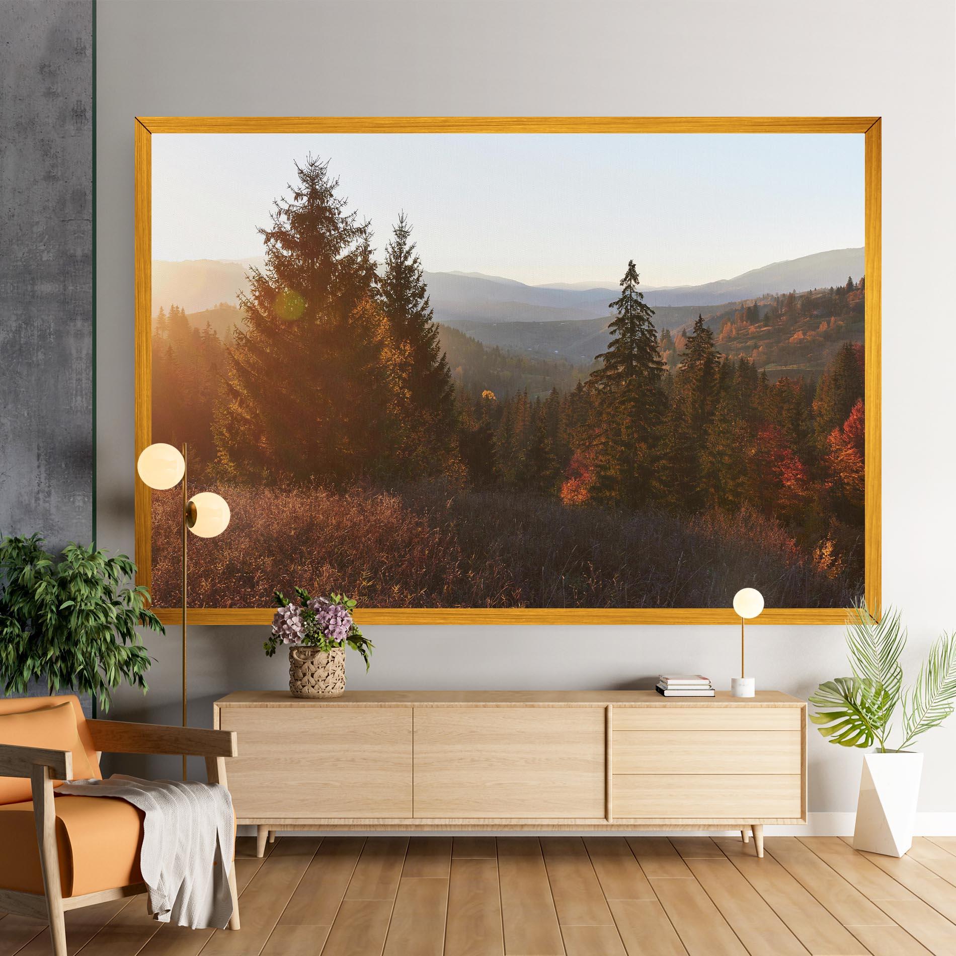 Tablou Canvas Autumn Morning mockup 9