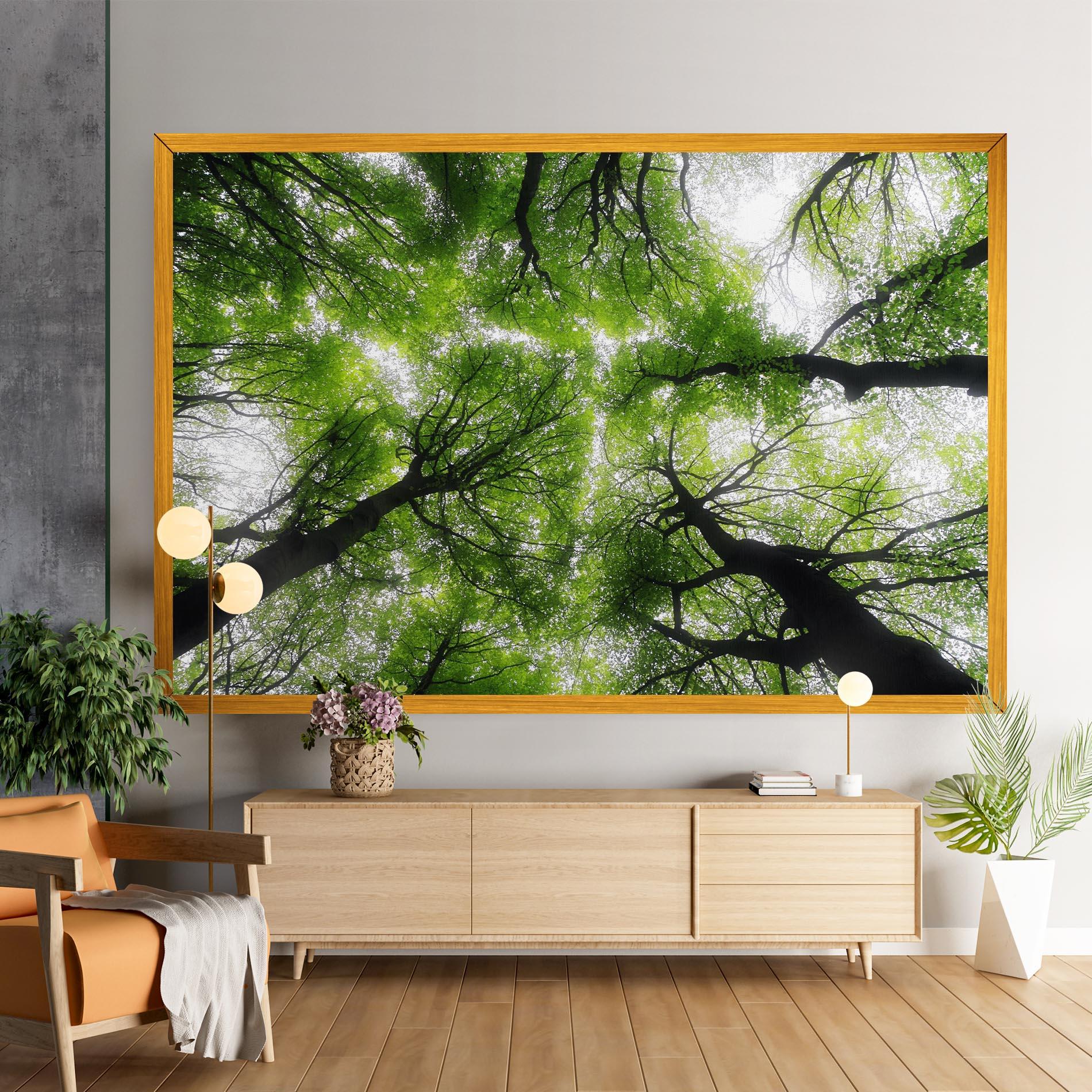 Tablou Canvas Forest Green Tree mockup 9