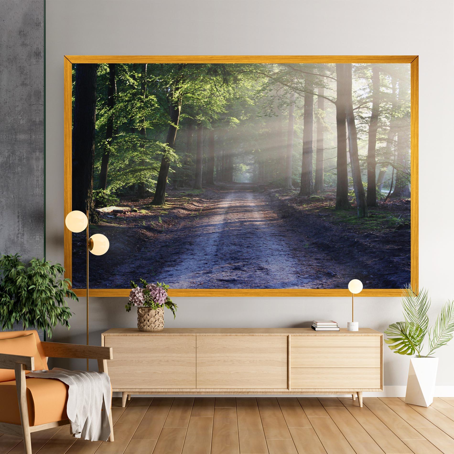 Tablou Canvas Forest Road mockup 9