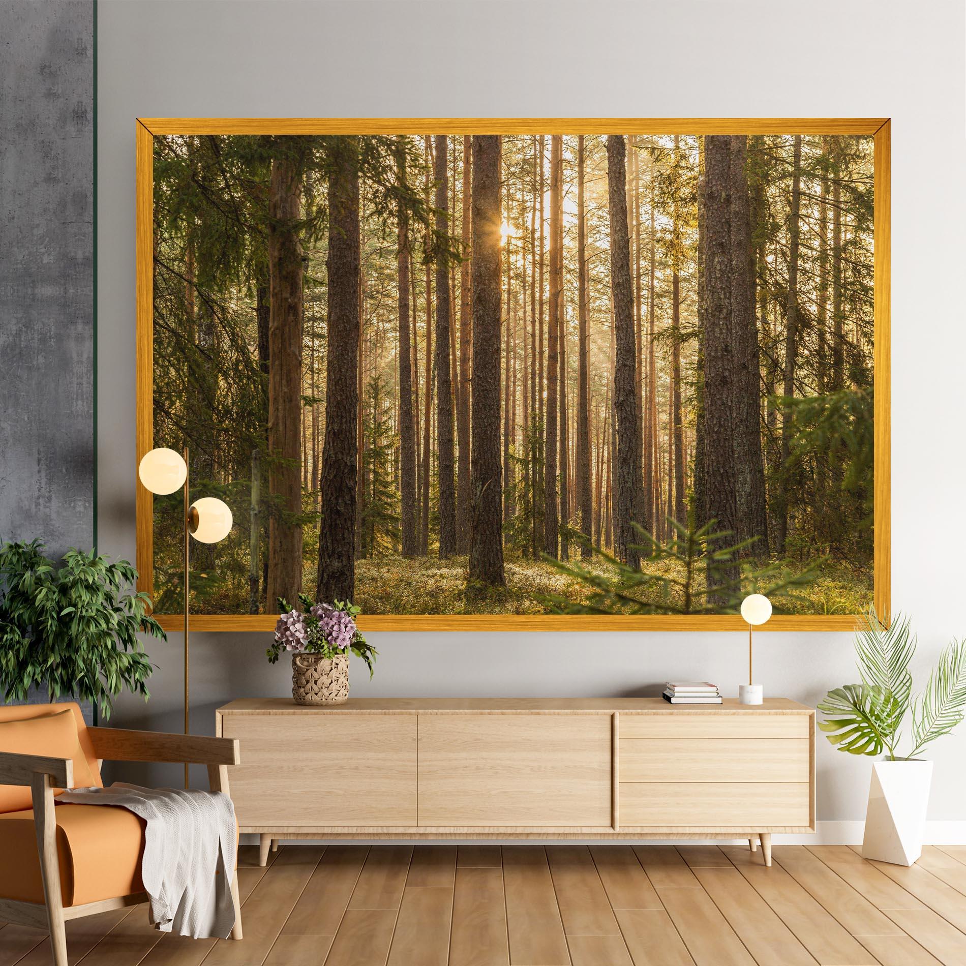 Tablou Canvas Sunrise Forest mockup 9