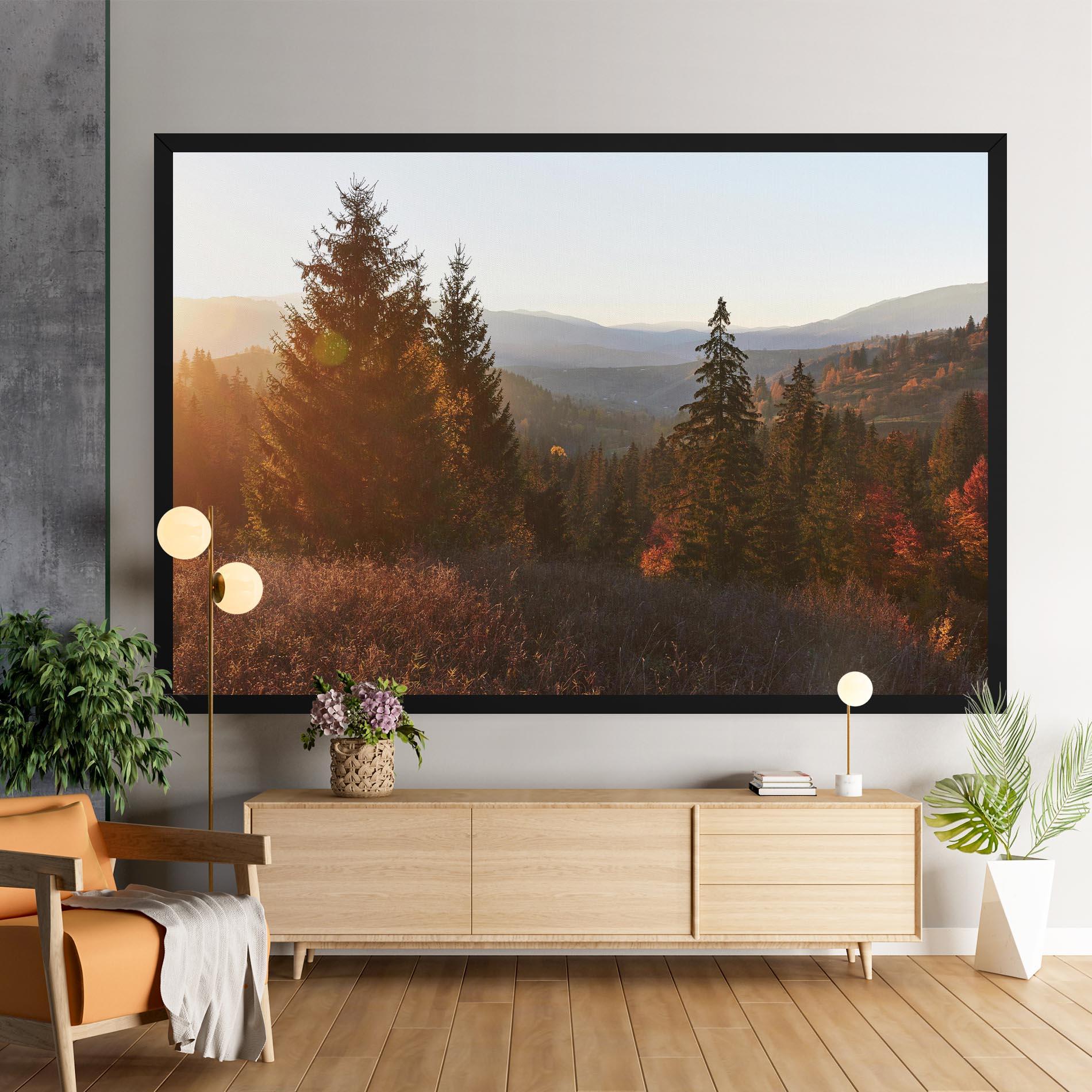 Tablou Canvas Autumn Morning mockup 9