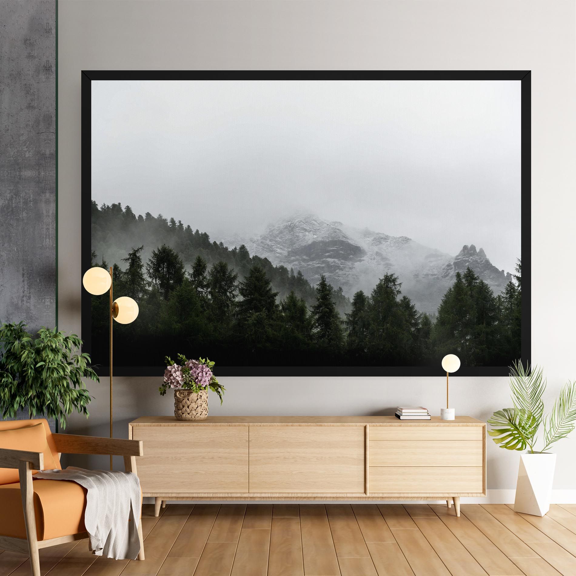 Foggy Mountain Forest mockup 9