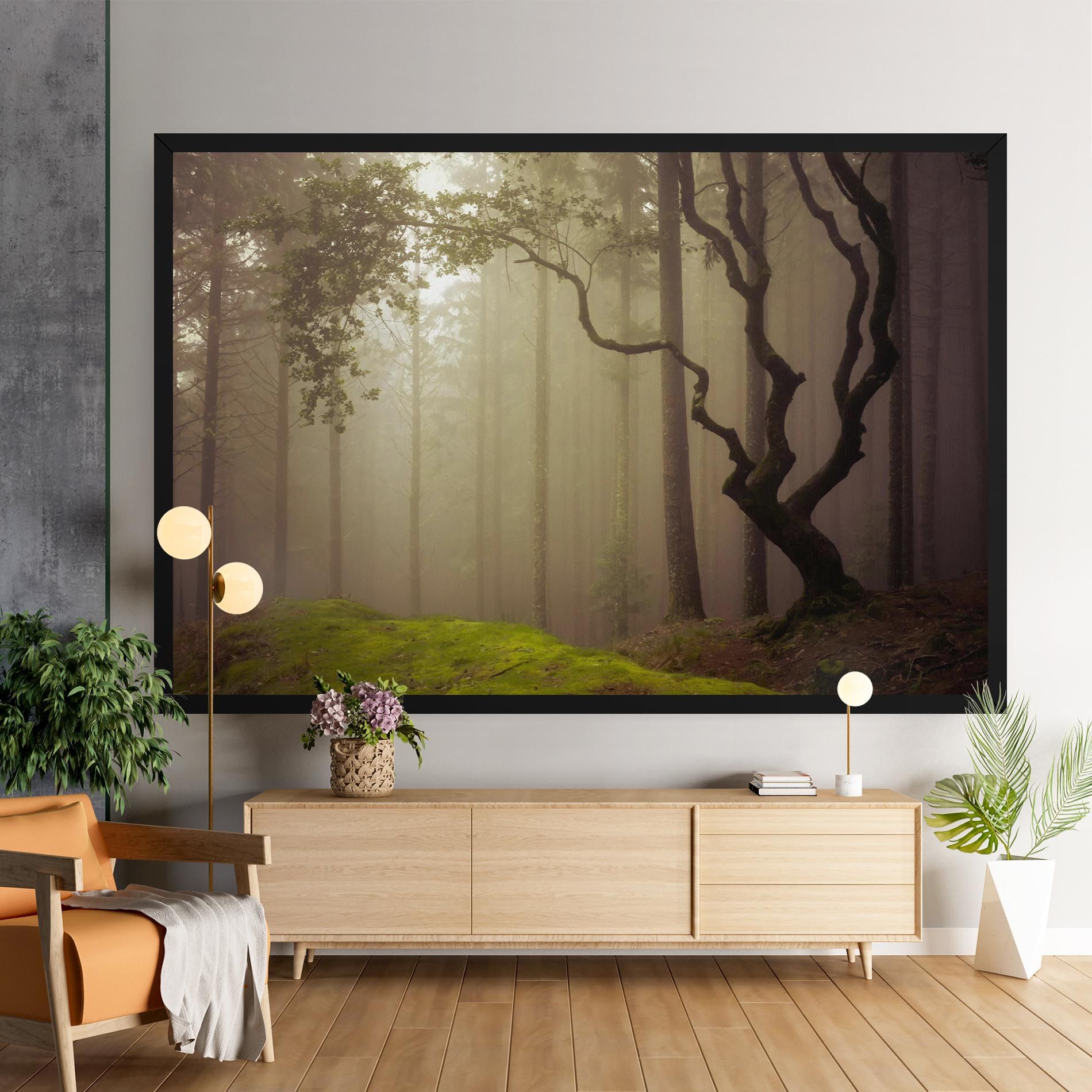 Foggy Tree Art mockup 9