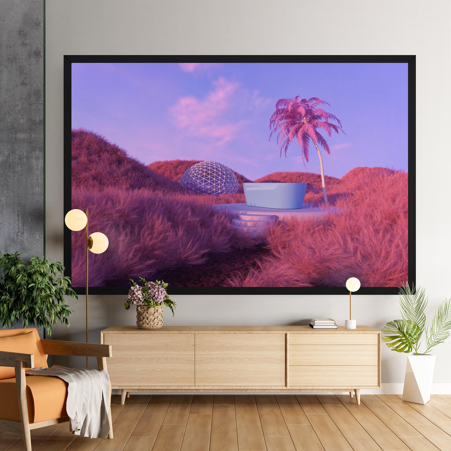 Tablou Canvas Pink World mockup 9