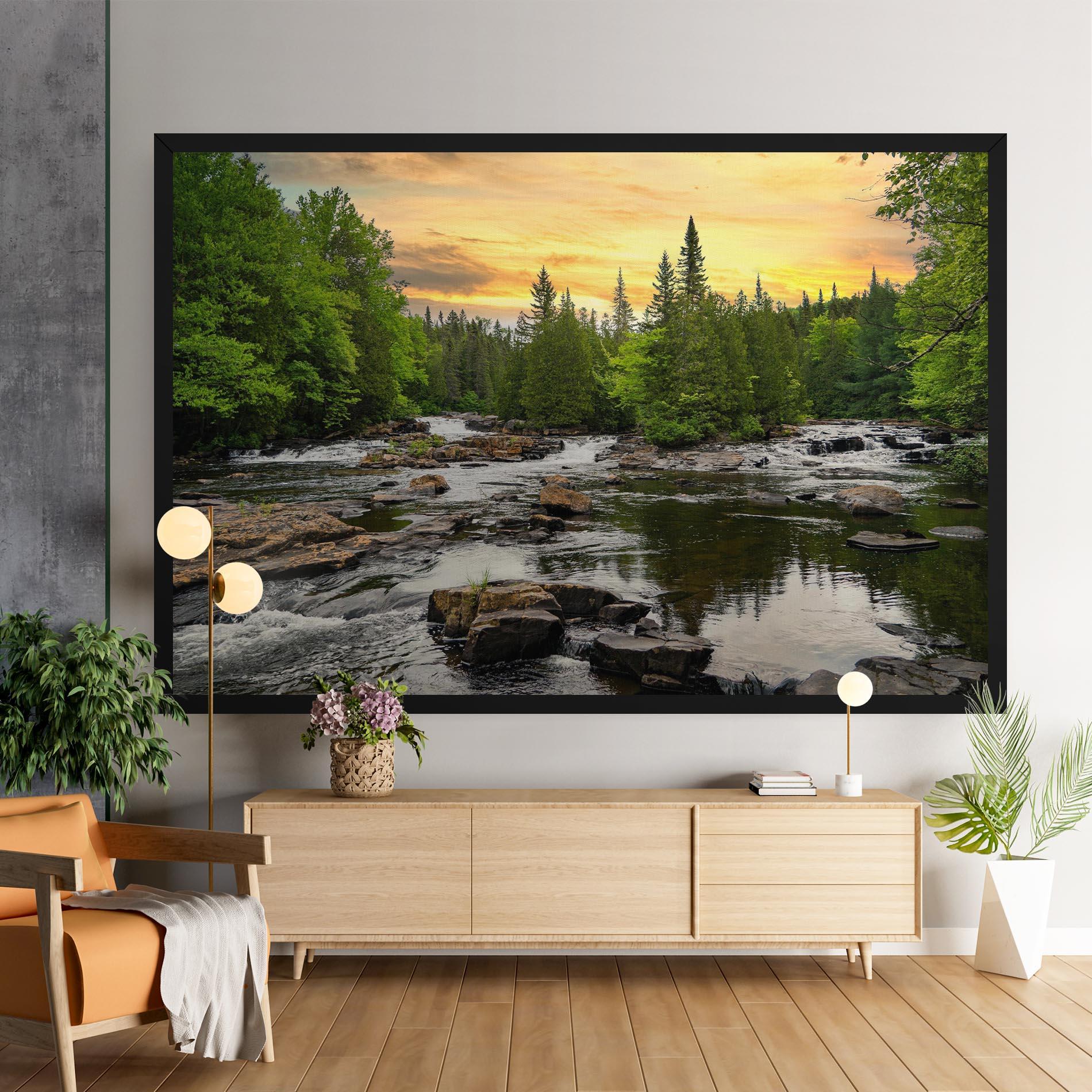 Tablou Canvas Small River Forest mockup 9