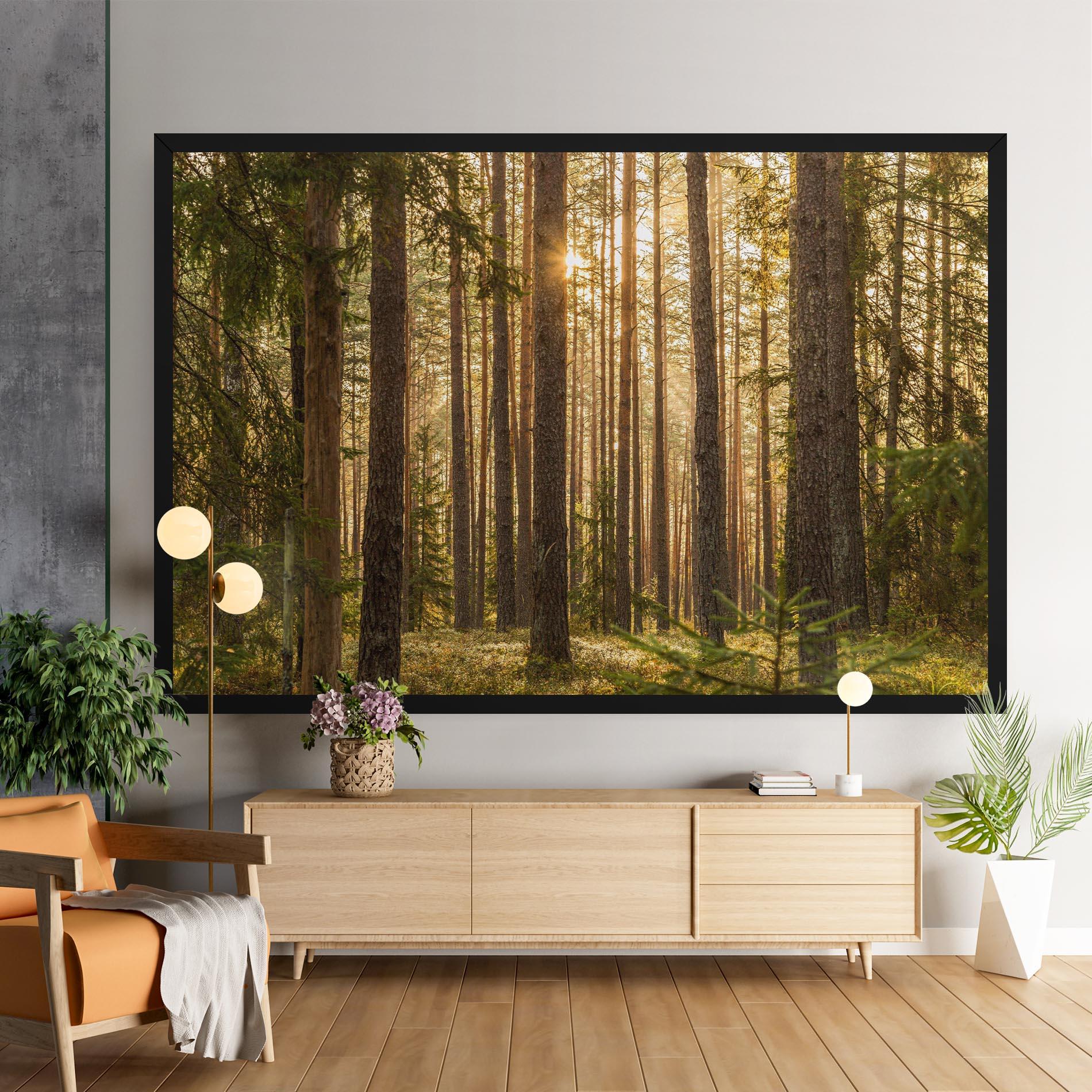 Tablou Canvas Sunrise Forest mockup 9