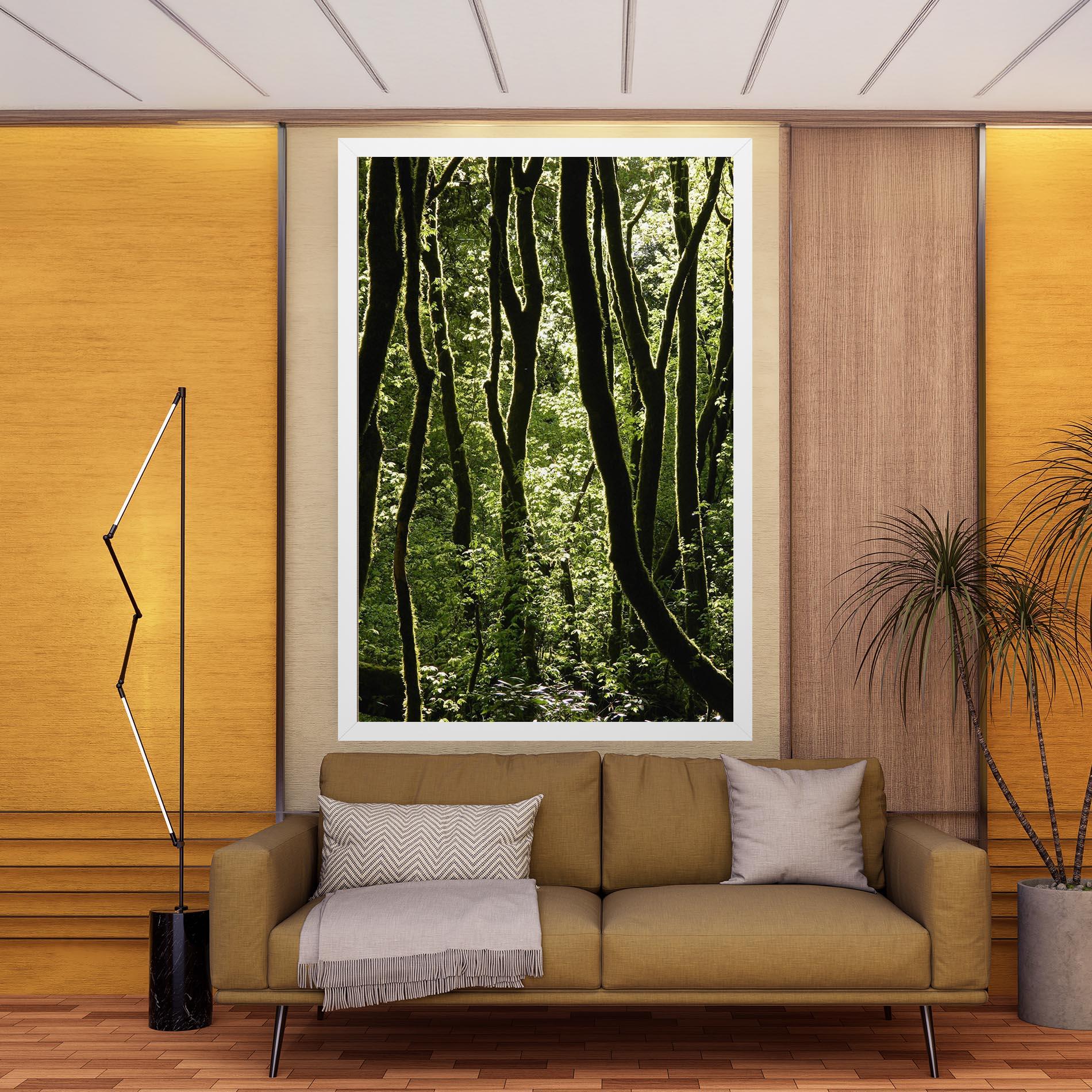 Tablou Canvas Forest Black Trees mockup 9