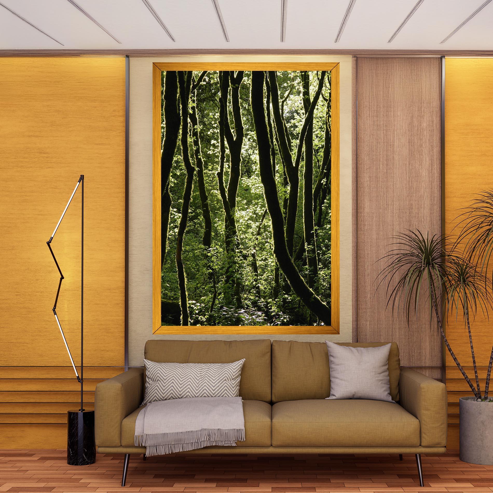 Tablou Canvas Forest Black Trees mockup 9