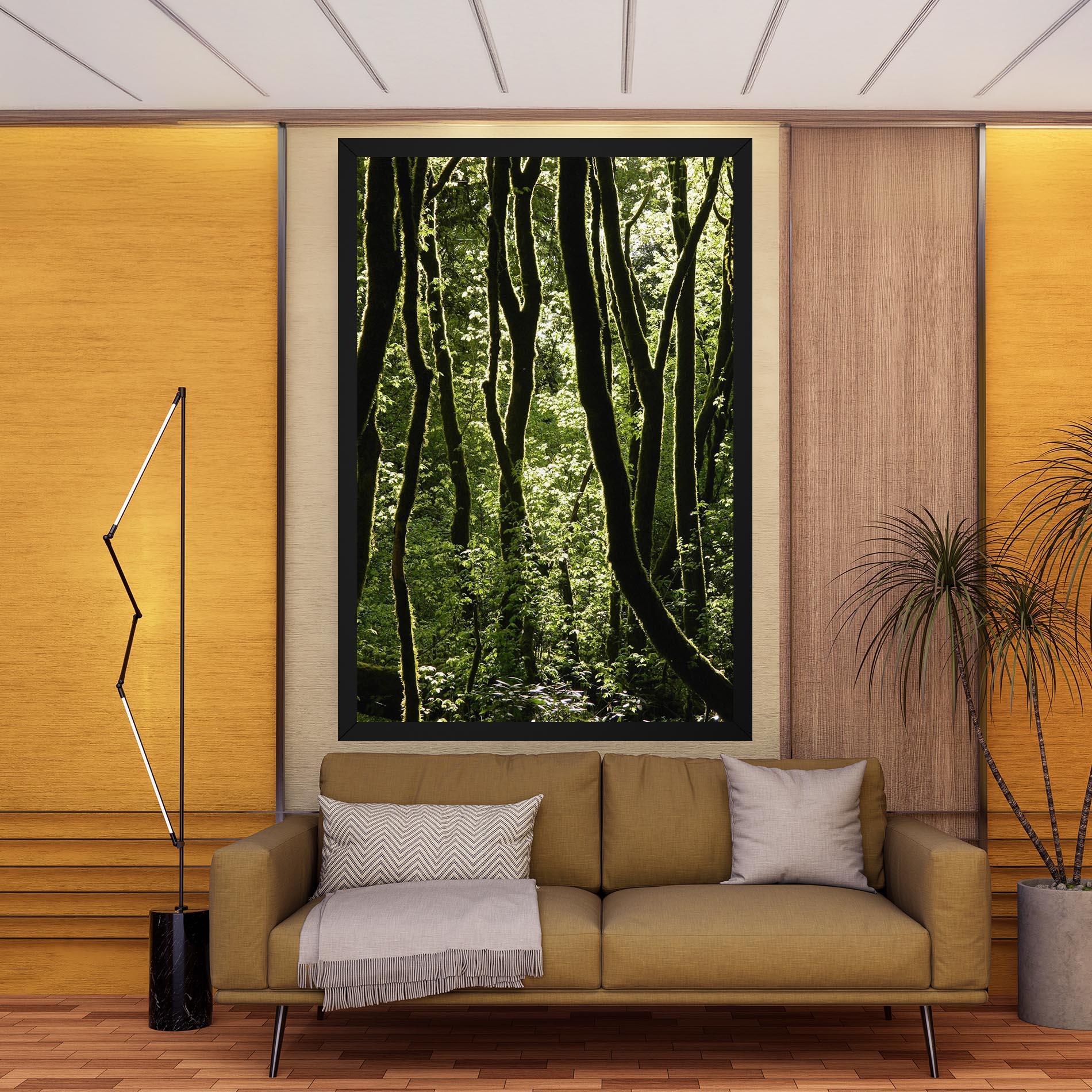 Tablou Canvas Forest Black Trees mockup 9